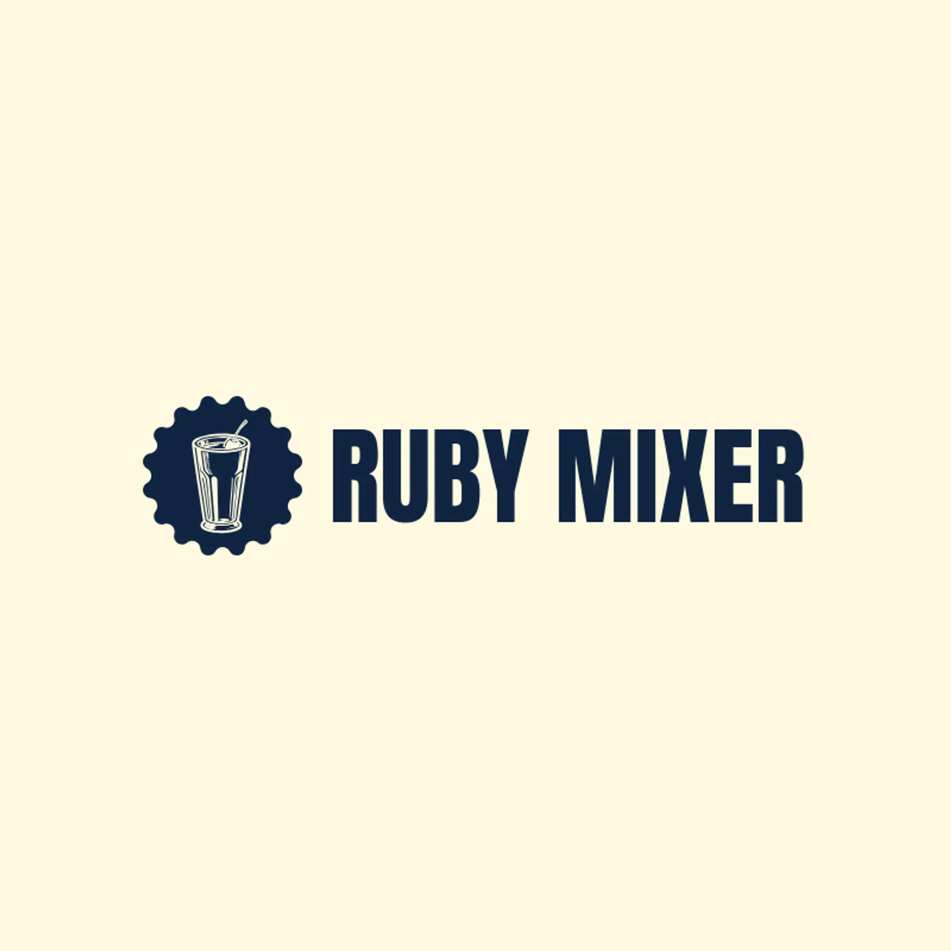 Ruby Mixer logo for alcohol