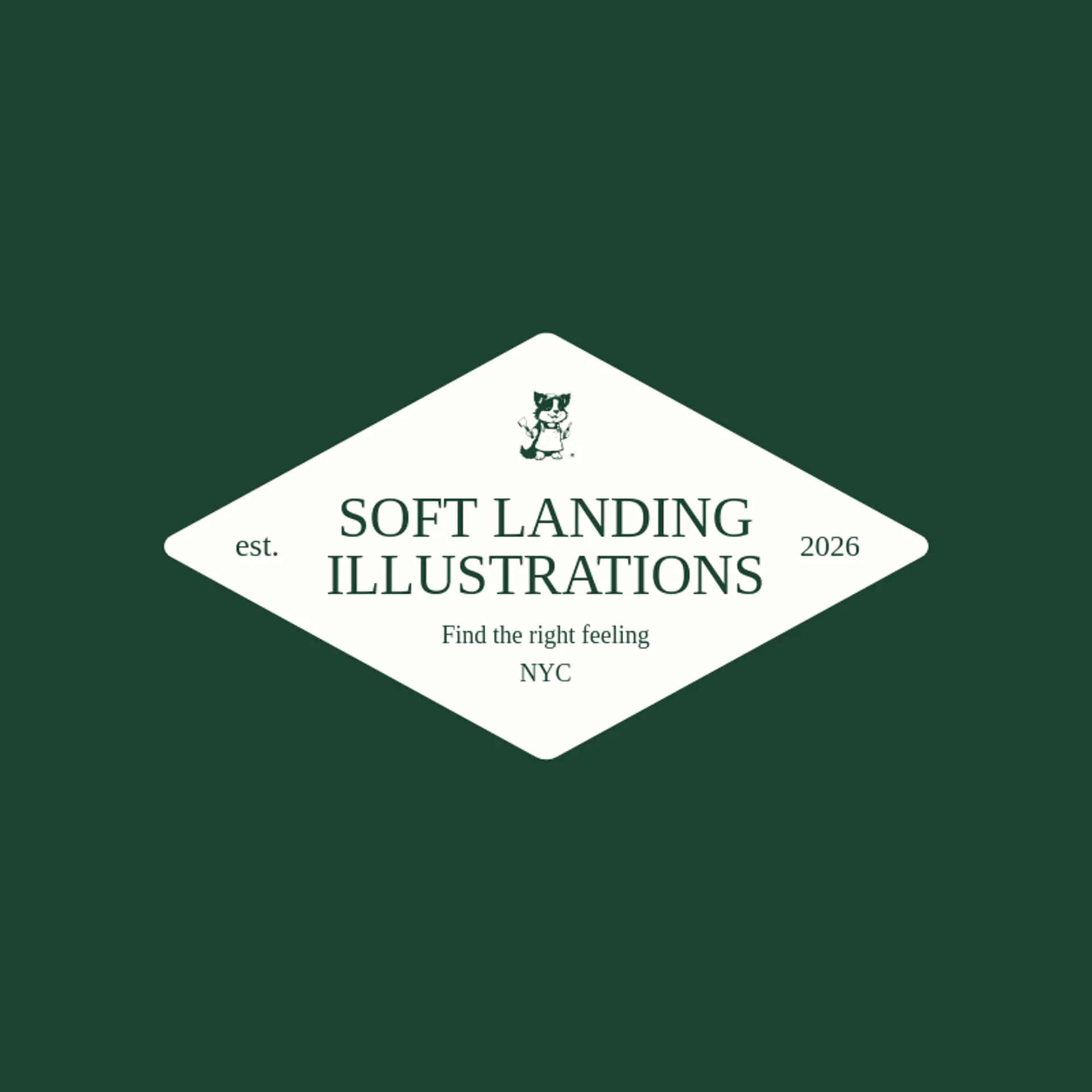 Soft Landing Illustrations logo for illustrator