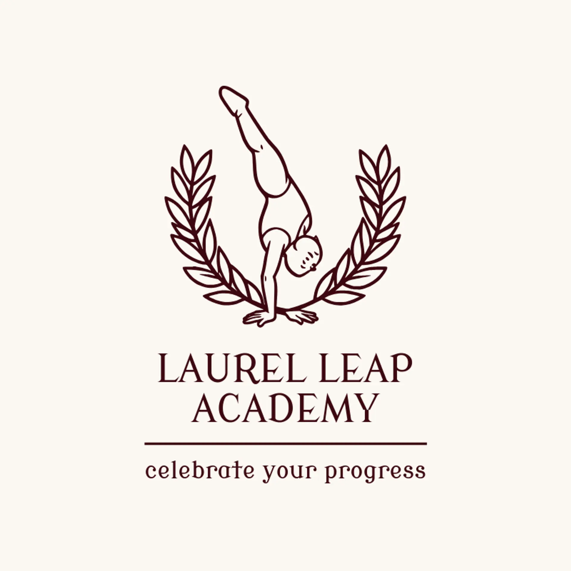 Laurel Leap Academy logo for gymnastics