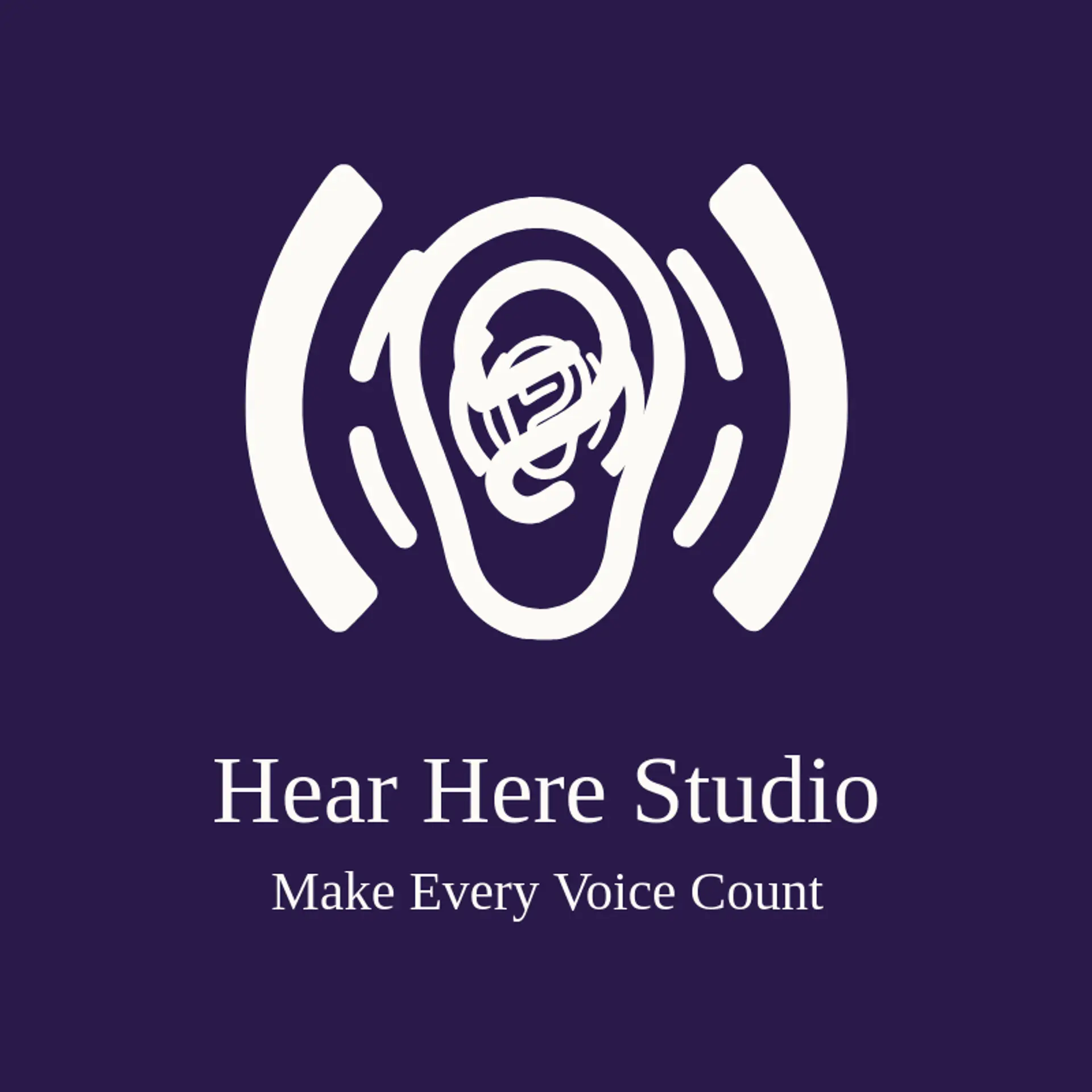 Hear Here Studio logo for call