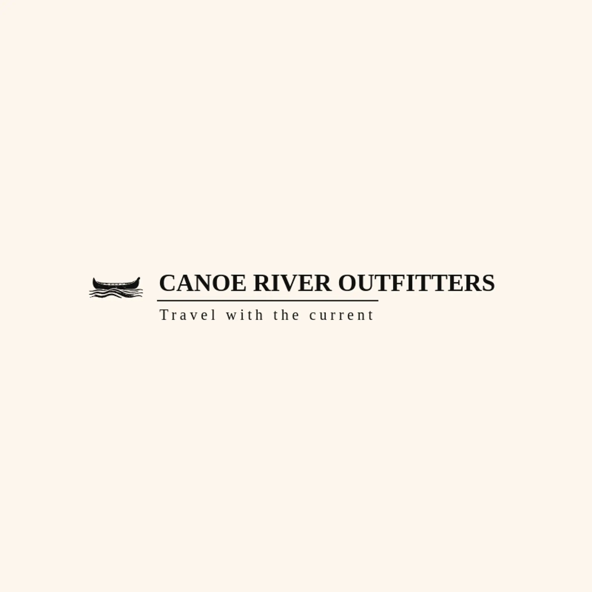 Canoe River Outfitters logo for native american