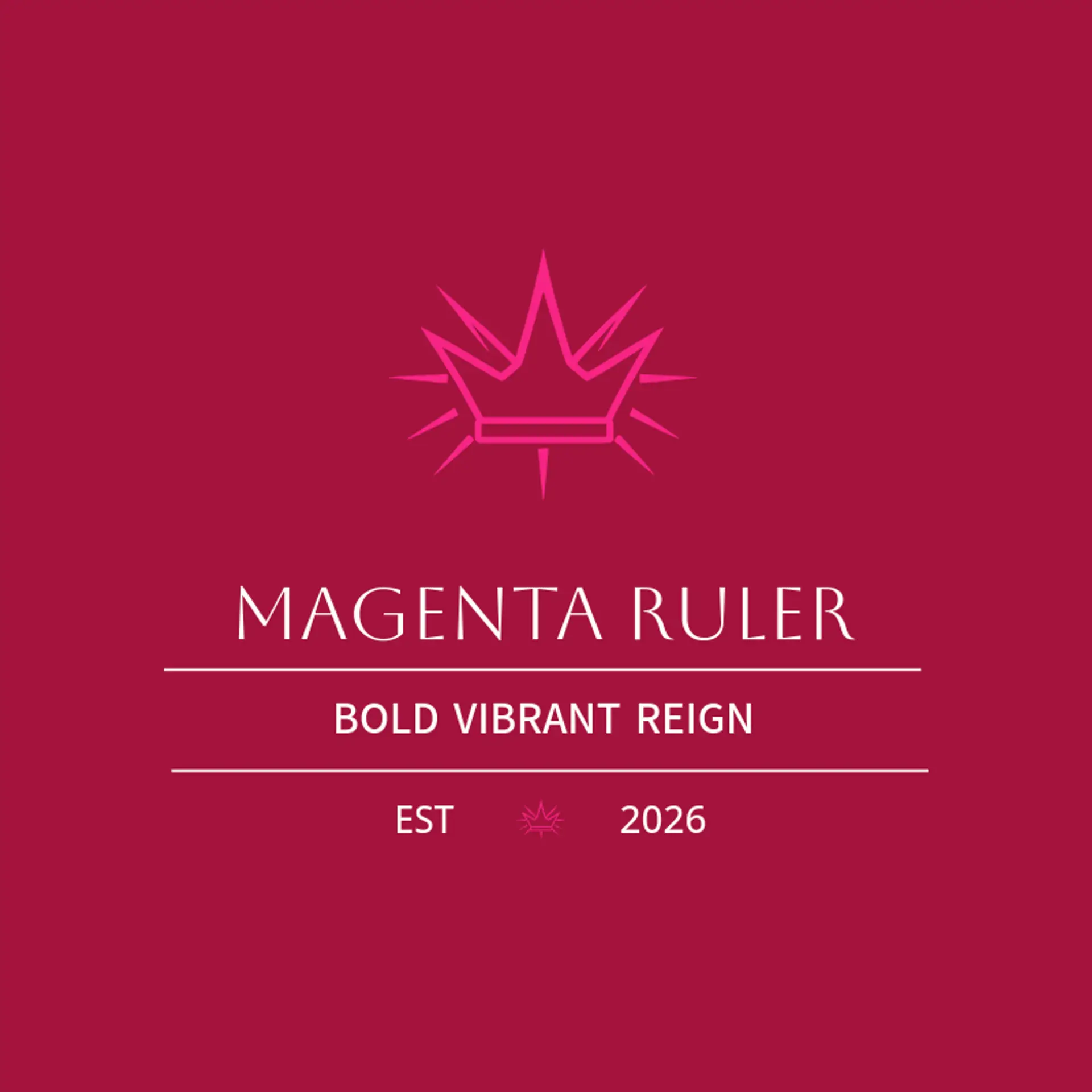 Magenta Ruler logo for king