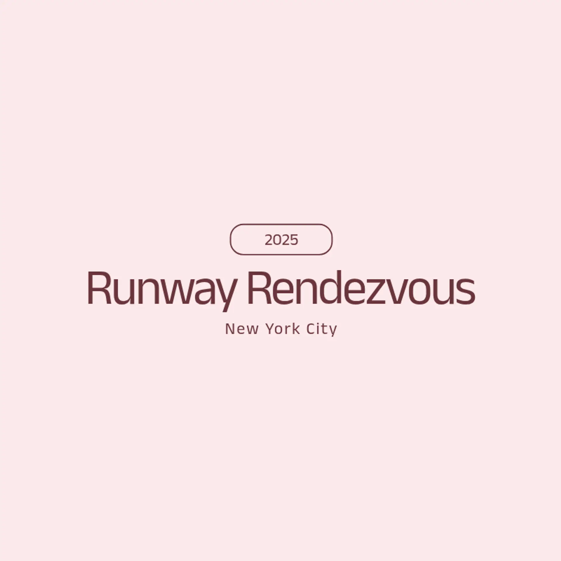 Runway Rendezvous logo for fashion show