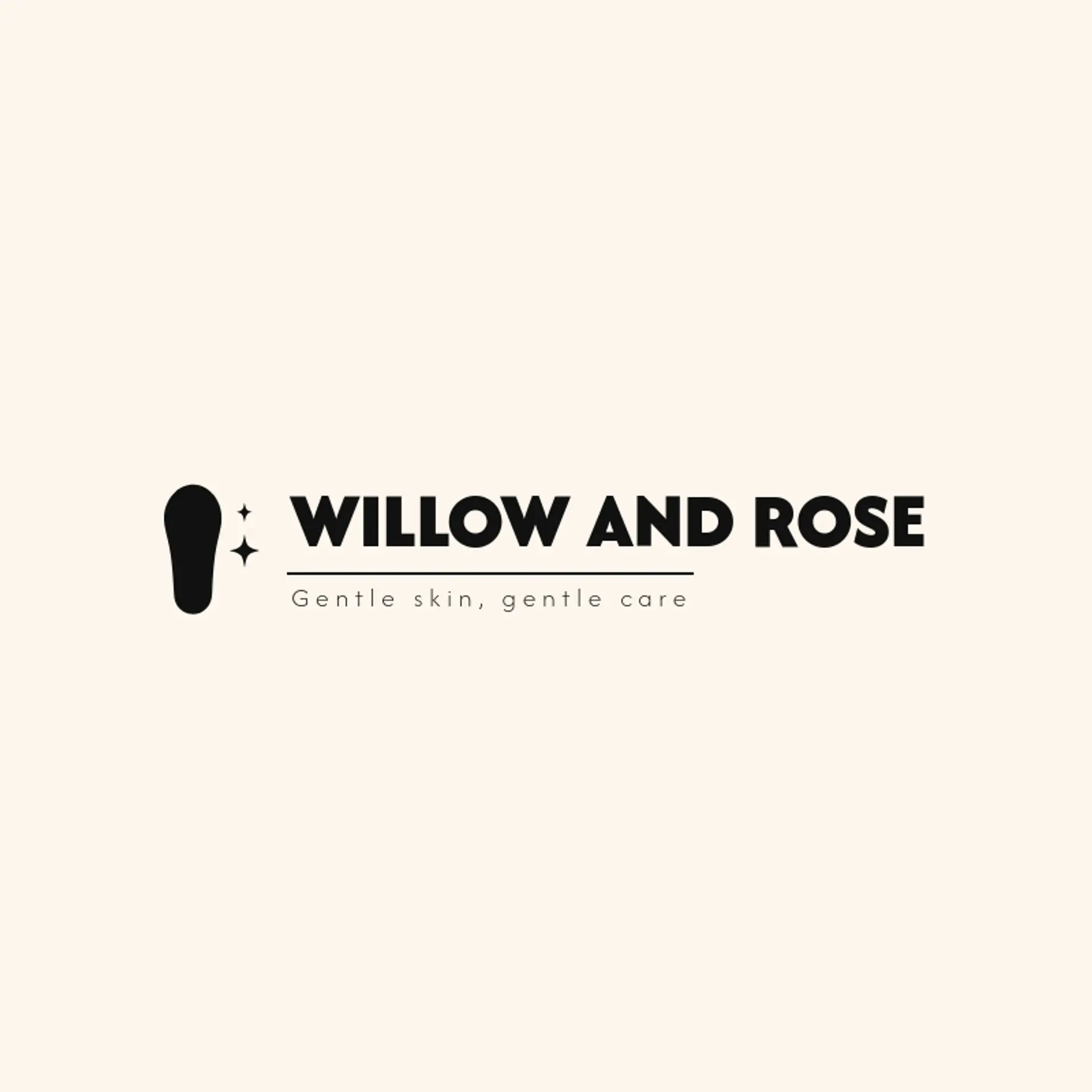 Willow and Rose logo for esthetician