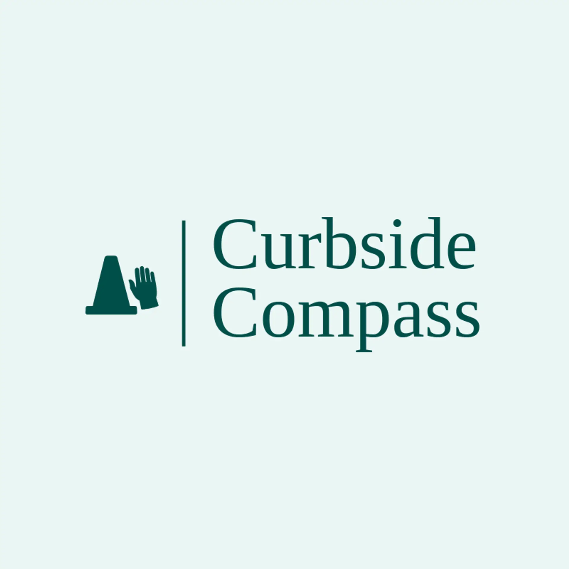 Curbside Compass logo for trash