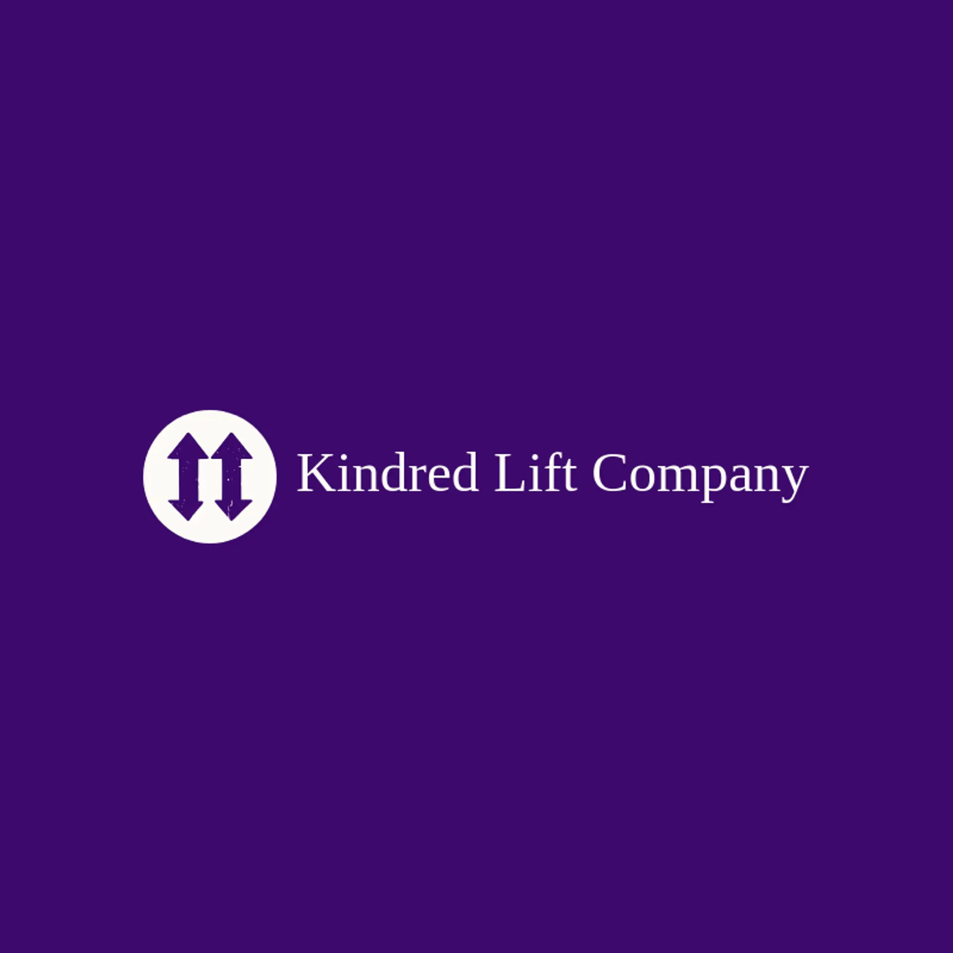 Kindred Lift Company logo for elevator