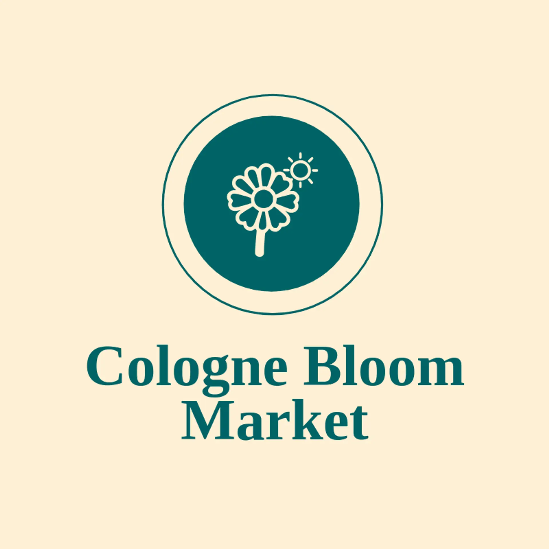Cologne Bloom Market logo for german