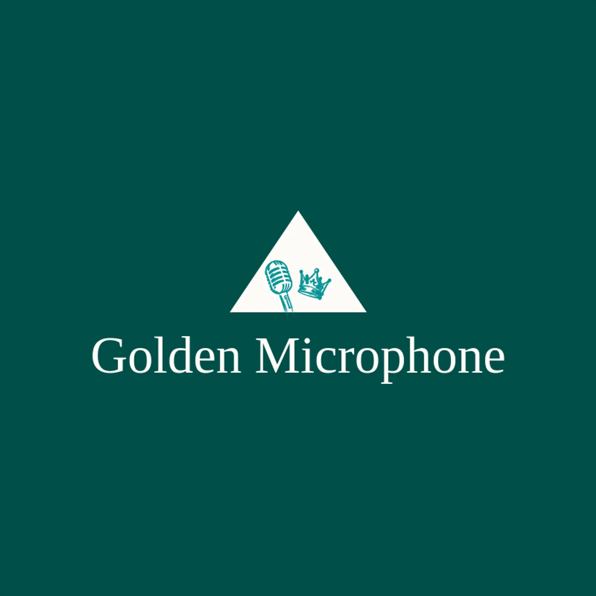 Golden Microphone logo for karaoke