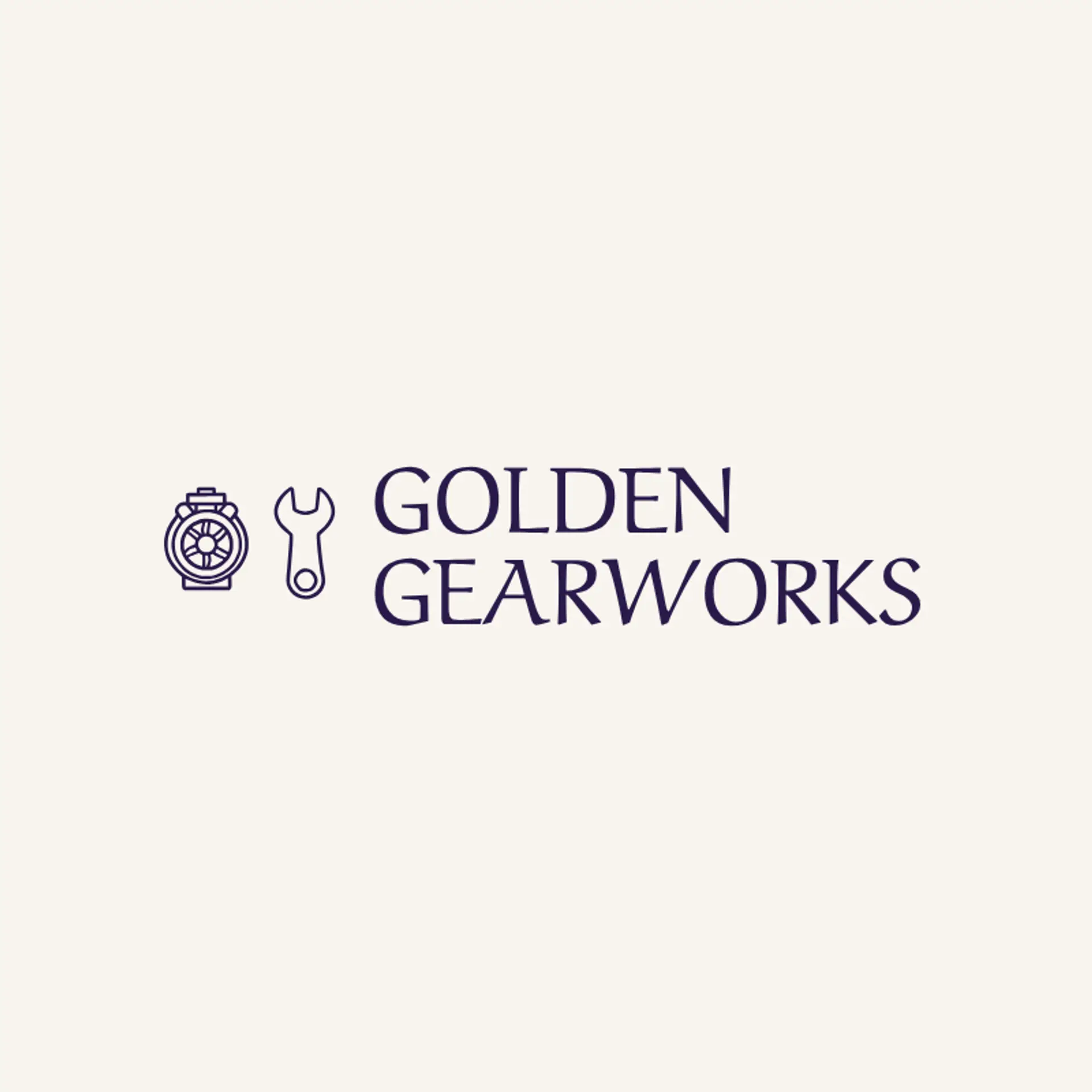 Golden Gearworks logo for turbo