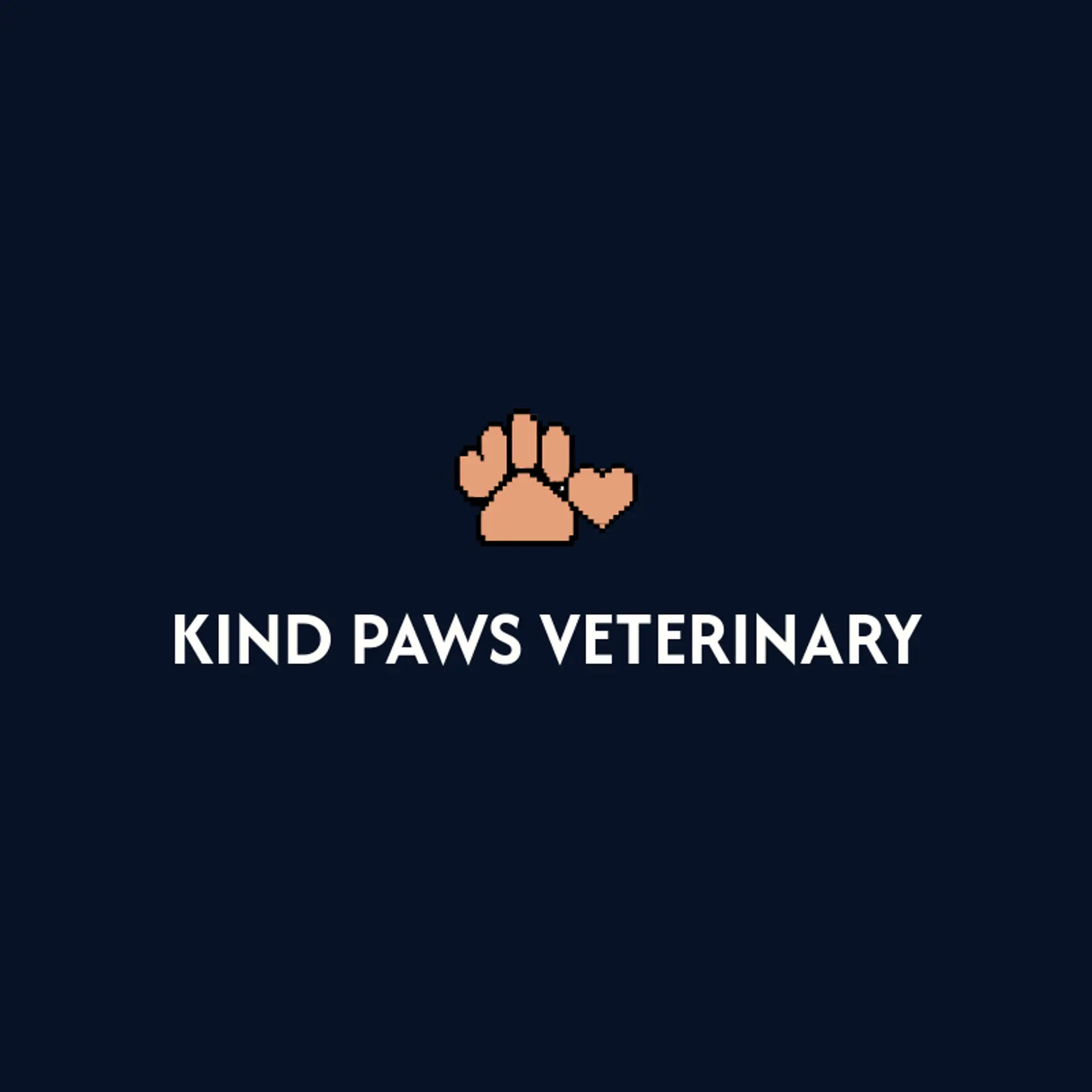 Kind Paws Veterinary logo for veterinary