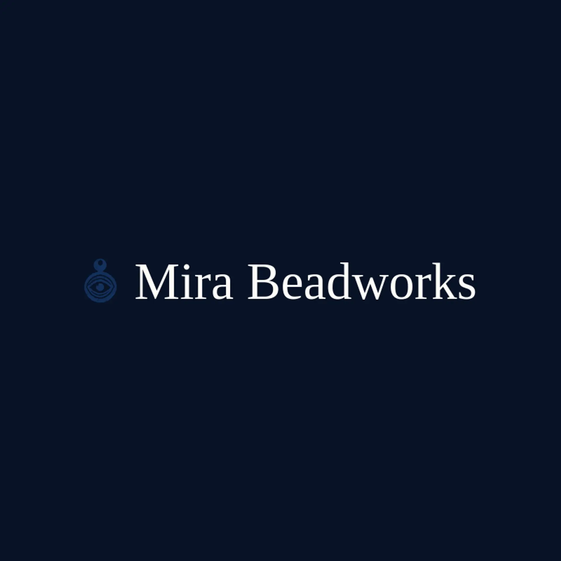 Mira Beadworks logo for evil eye