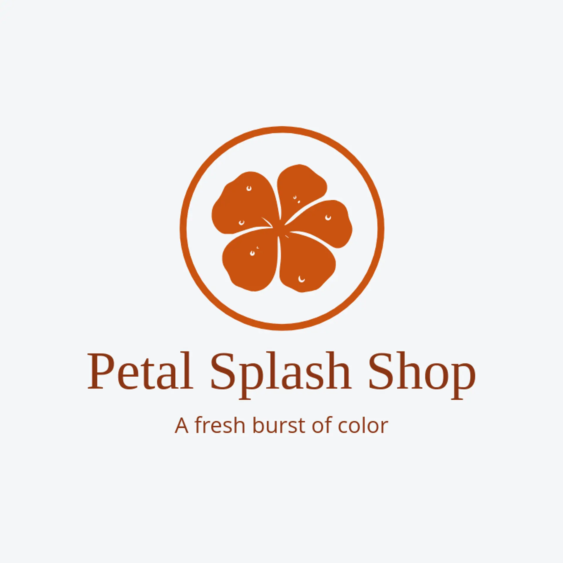 Petal Splash Shop logo for hibiscus
