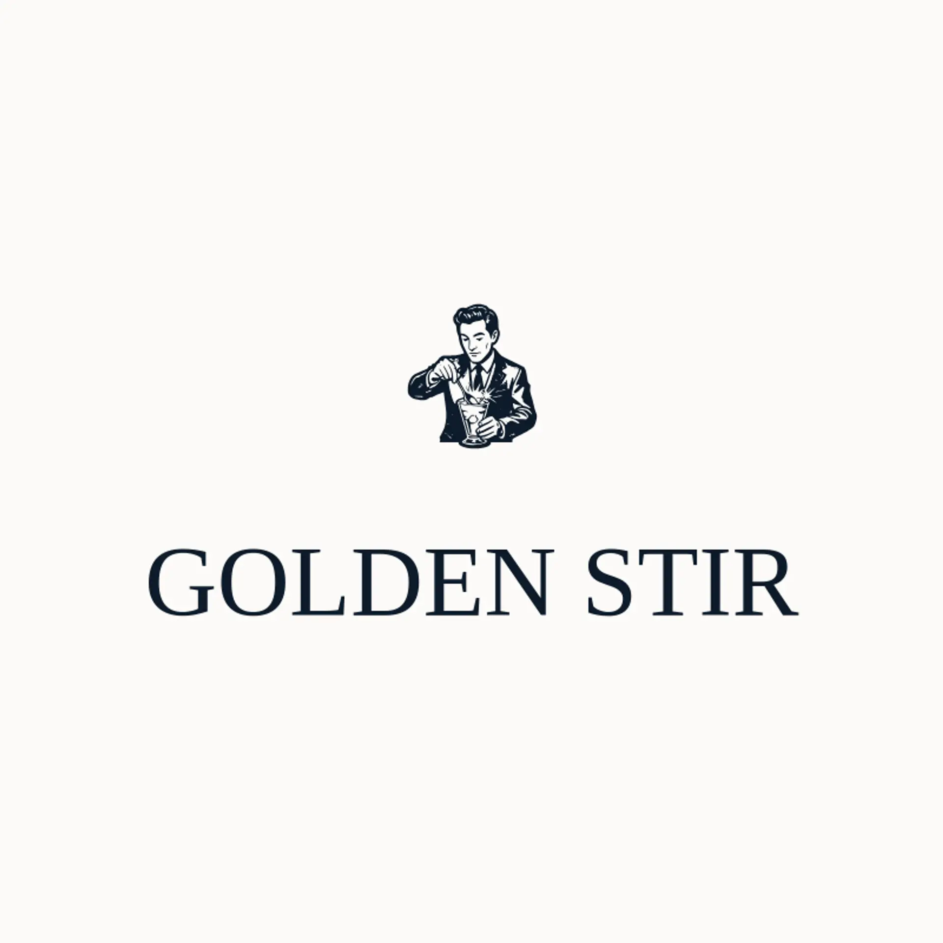 Golden Stir logo for bartender