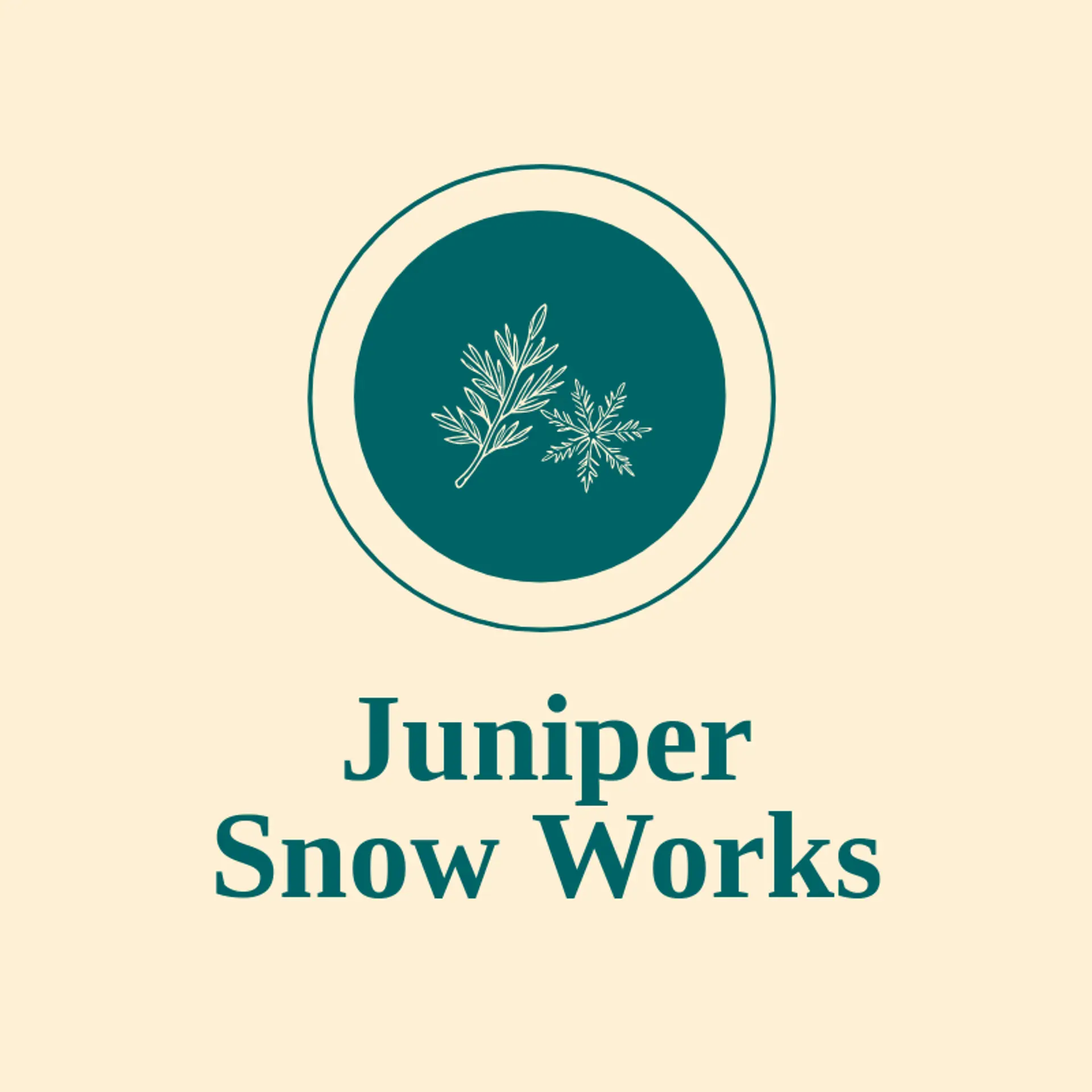 Juniper Snow Works logo for winter