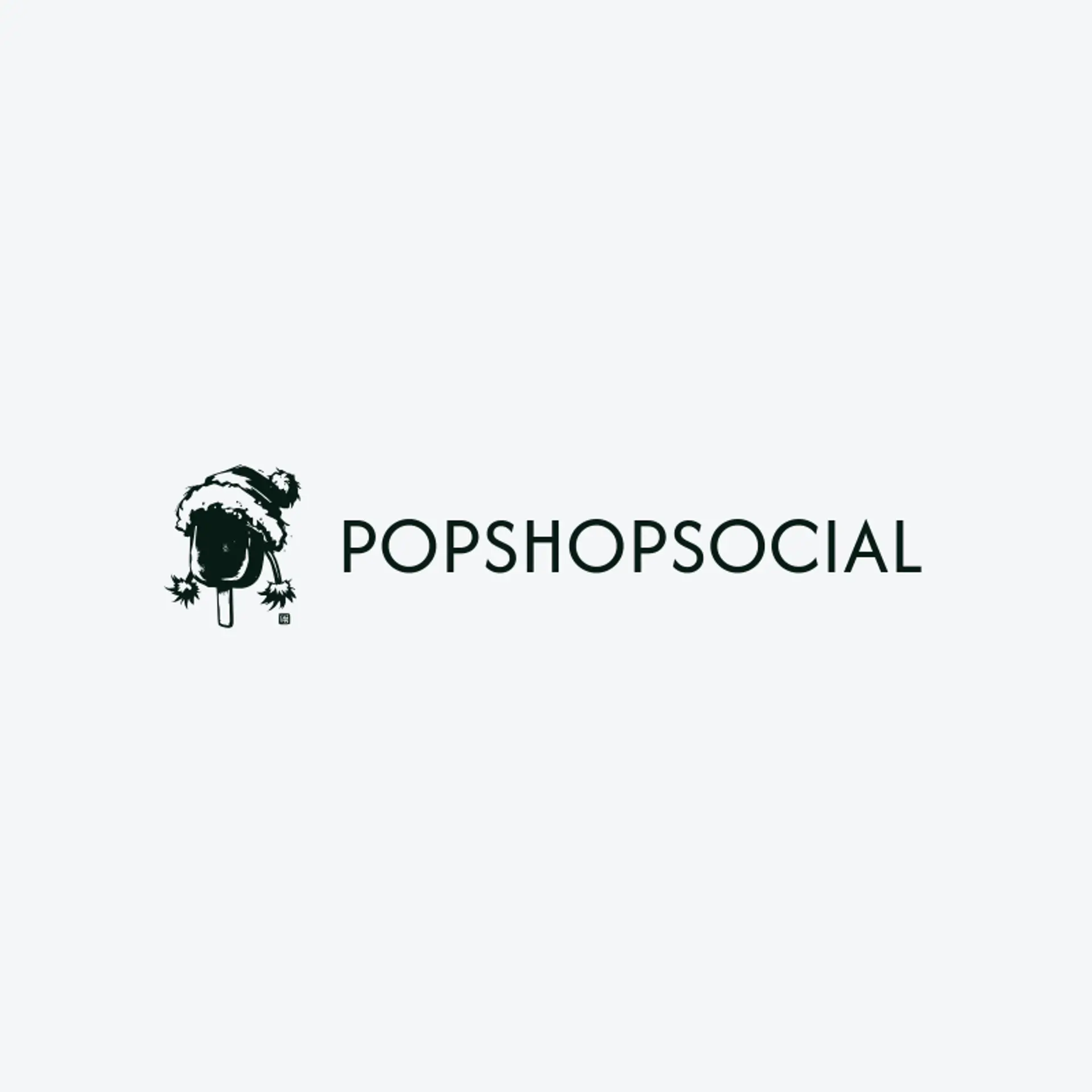 Pop Shop Social logo for popsicle