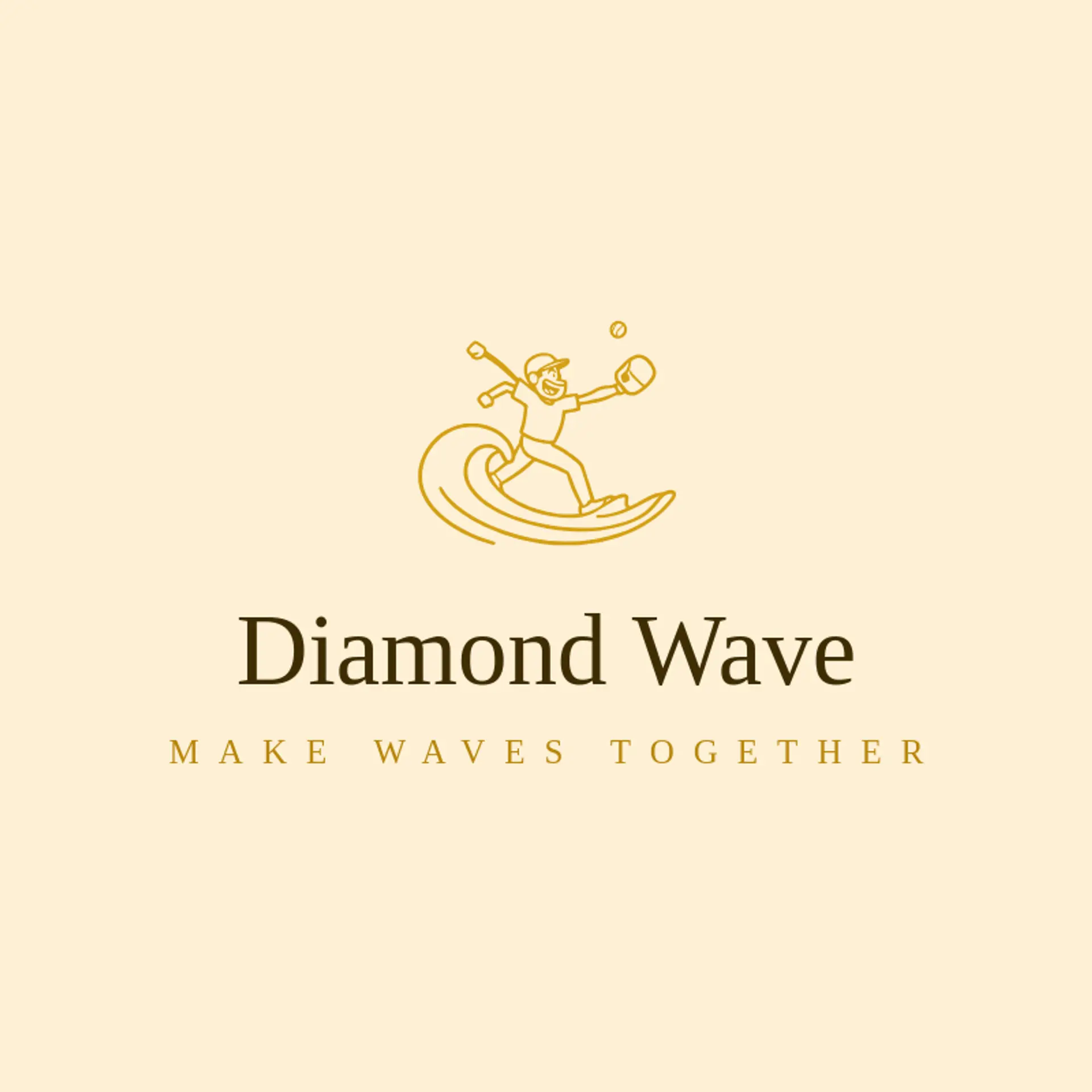 Diamond Wave logo for sports team