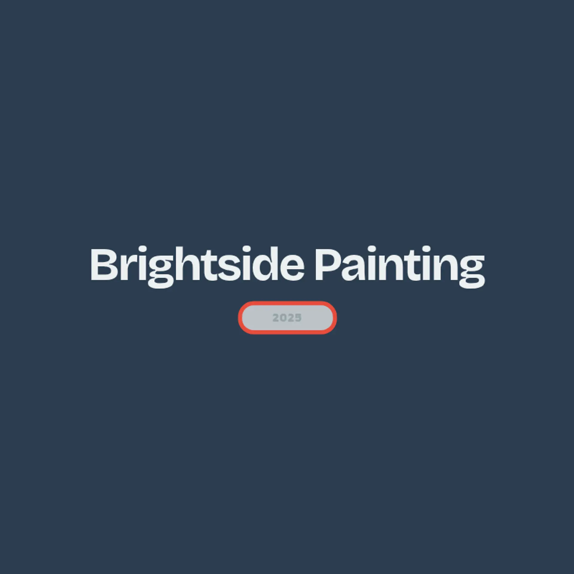 Brightside Painting logo for construction painting