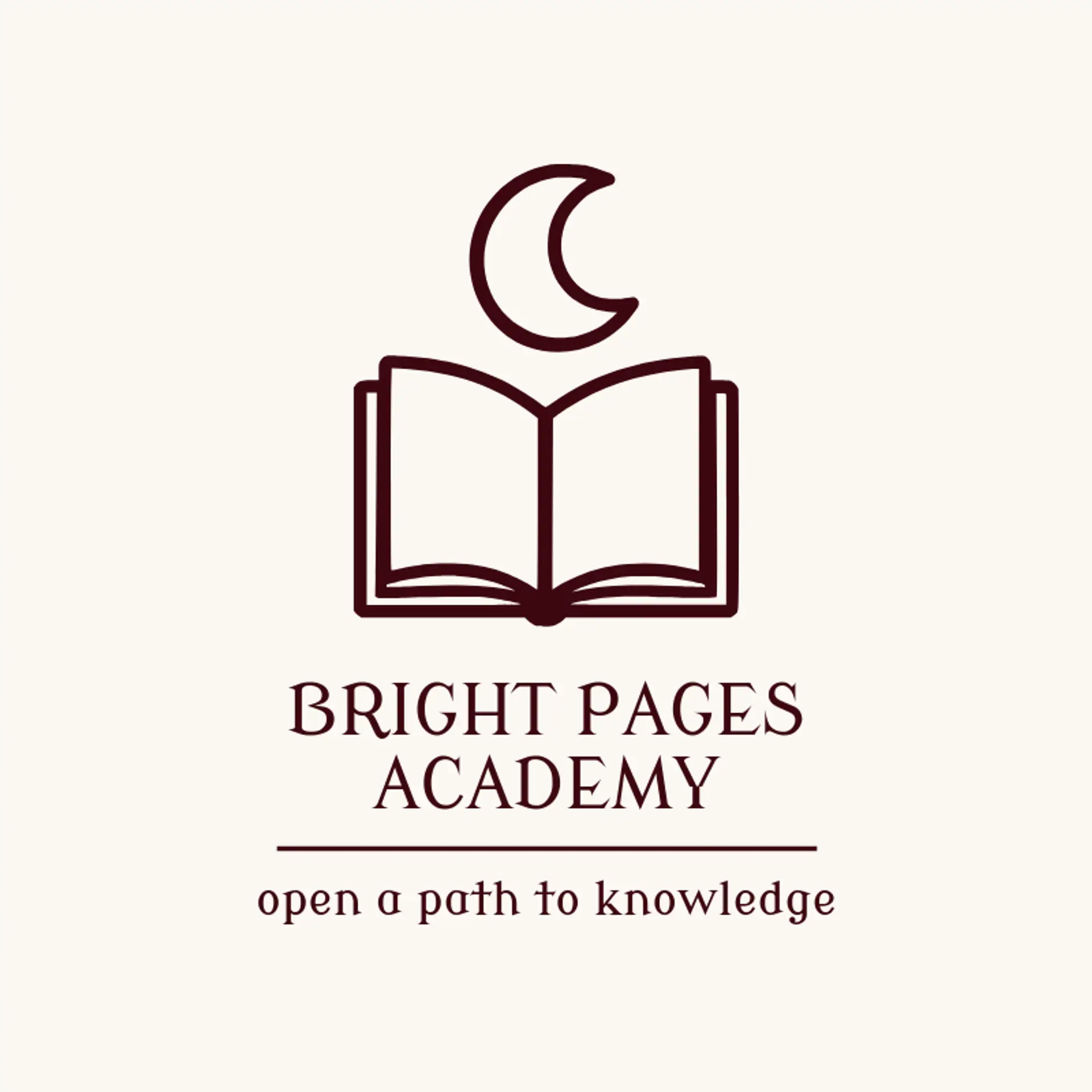 Bright Pages Academy logo for islam
