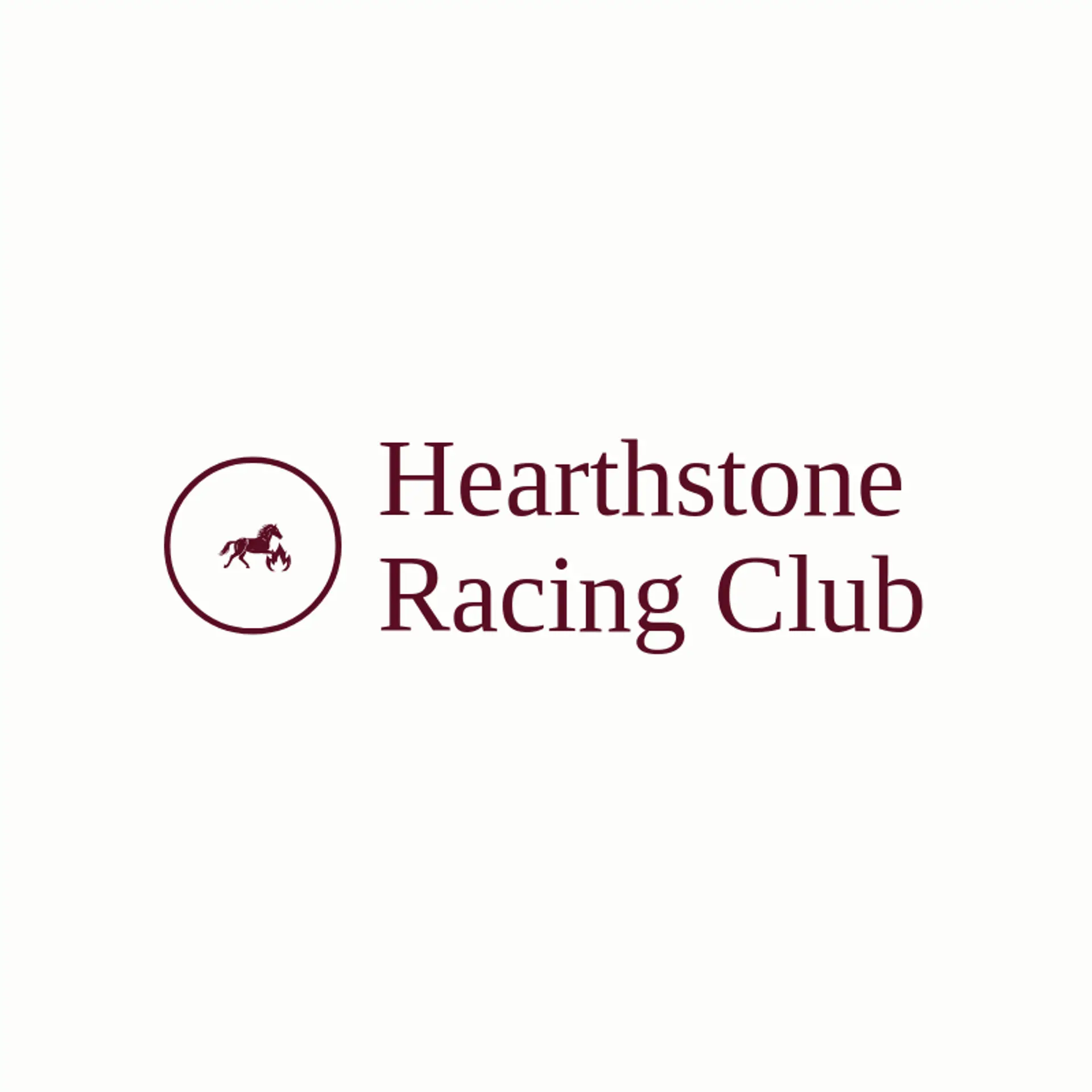 Hearthstone Racing Club logo for horse racing