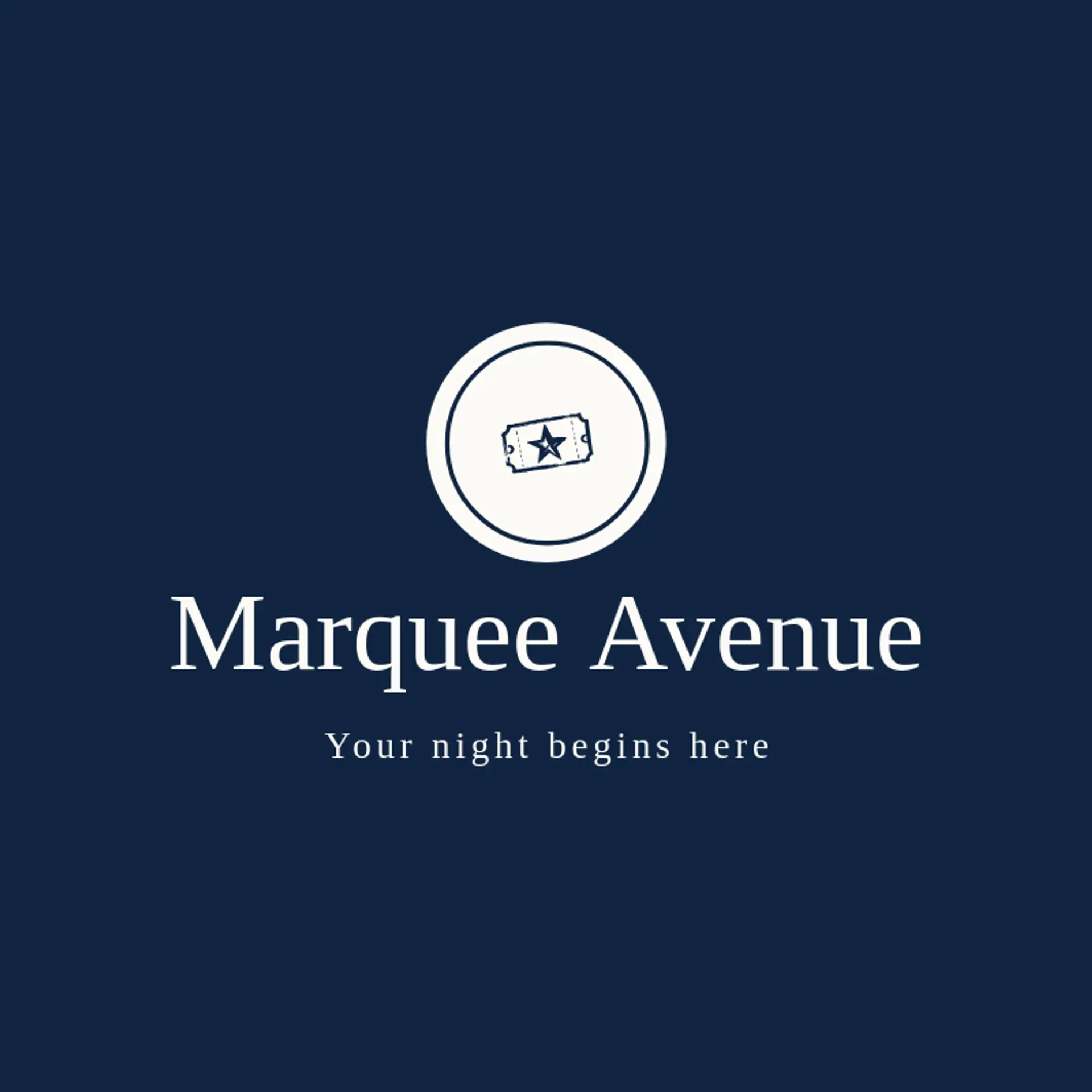 Marquee Avenue logo for concert
