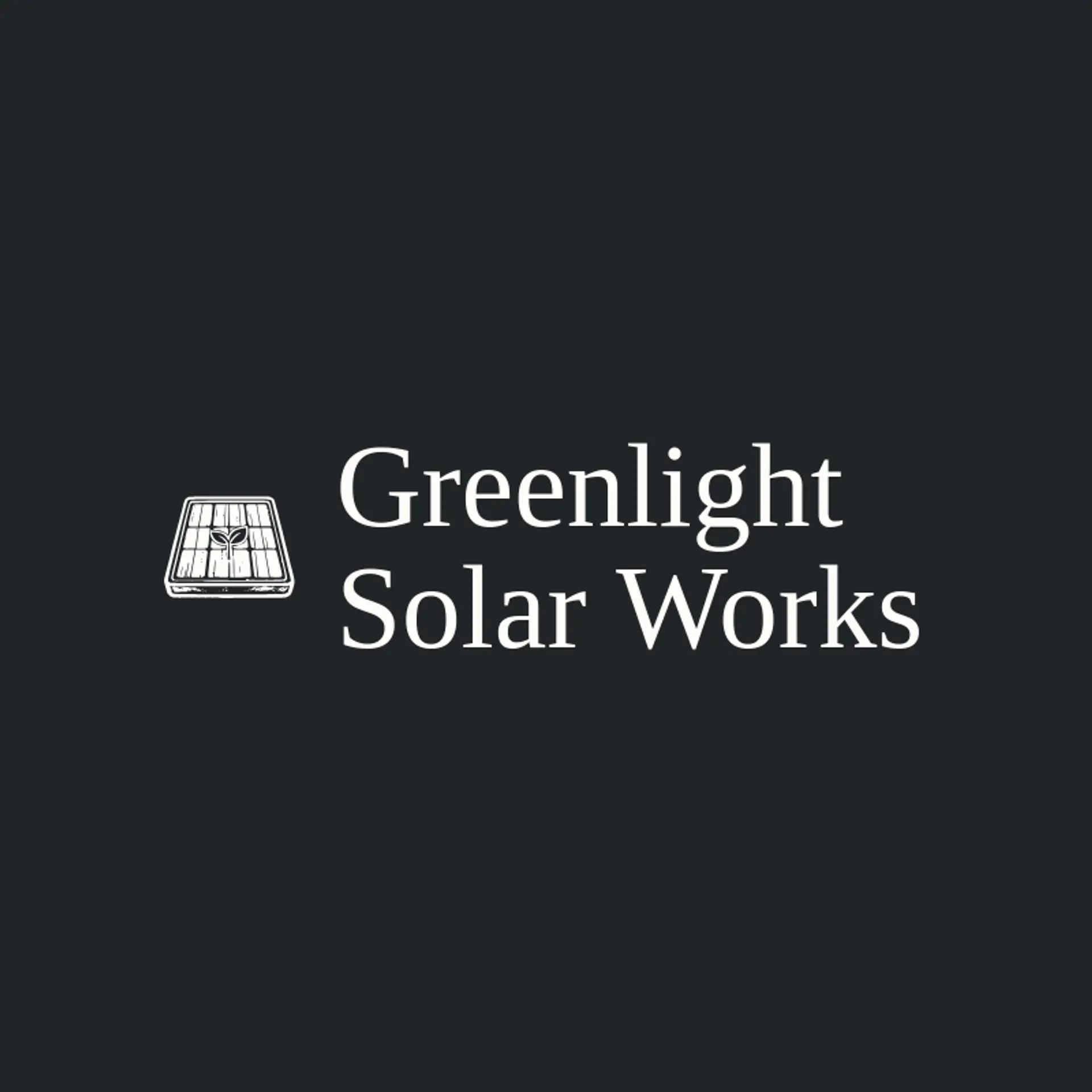 Greenlight Solar Works logo for solar panel