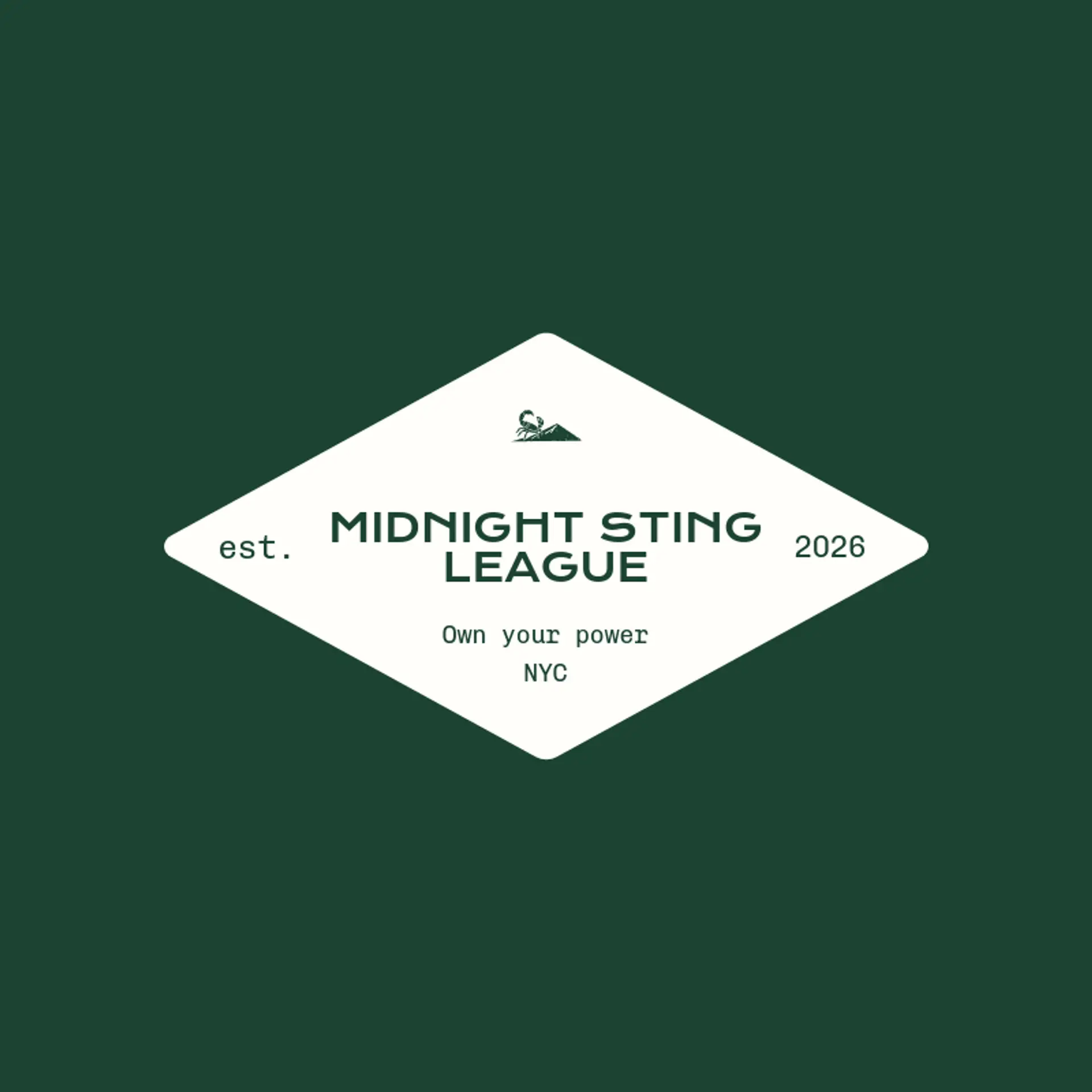 Midnight Sting League logo for scorpion