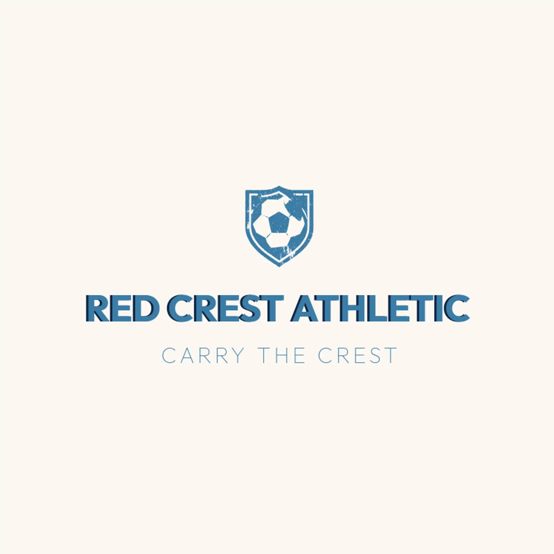 Red Crest Athletic logo for football team