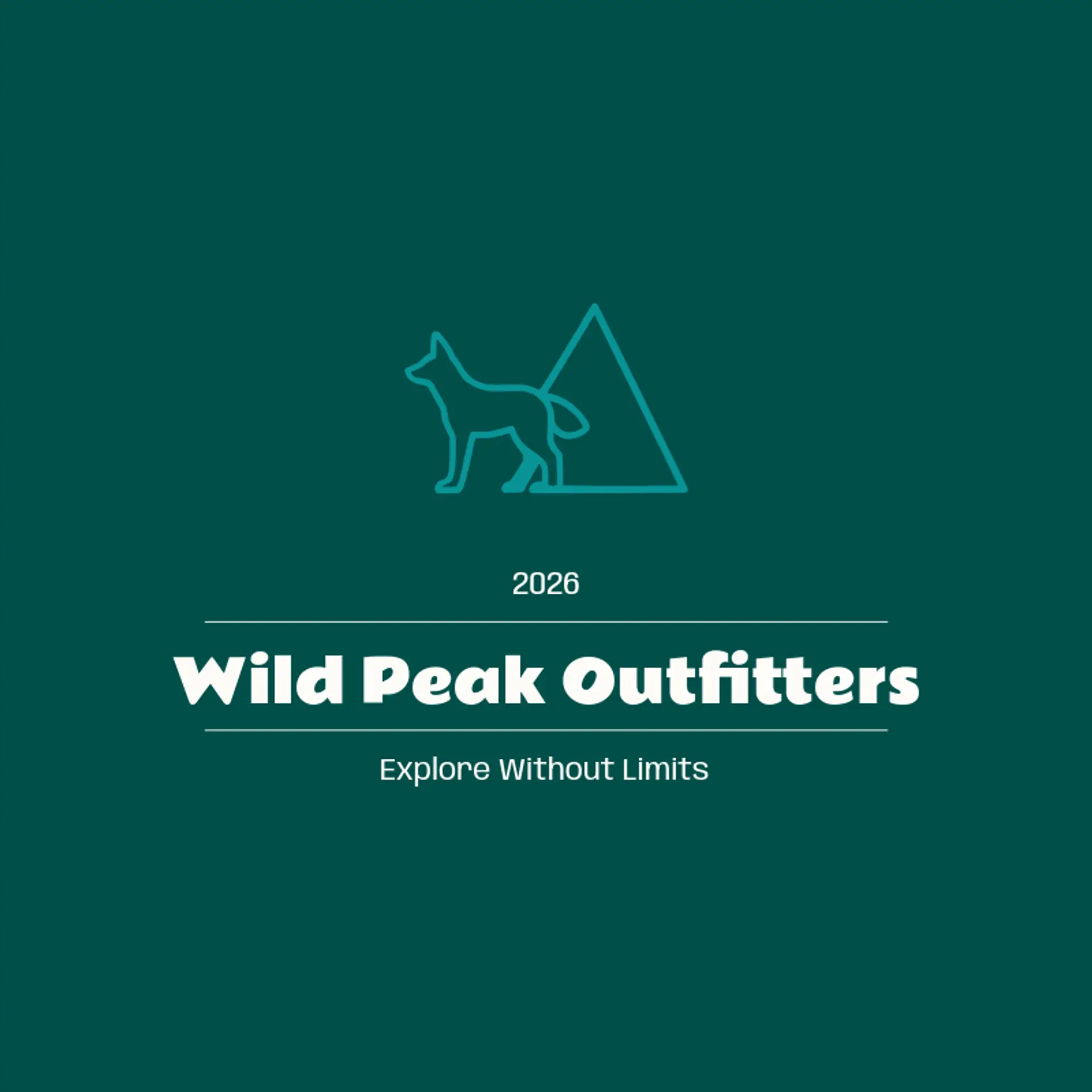 Wild Peak Outfitters logo for coyote