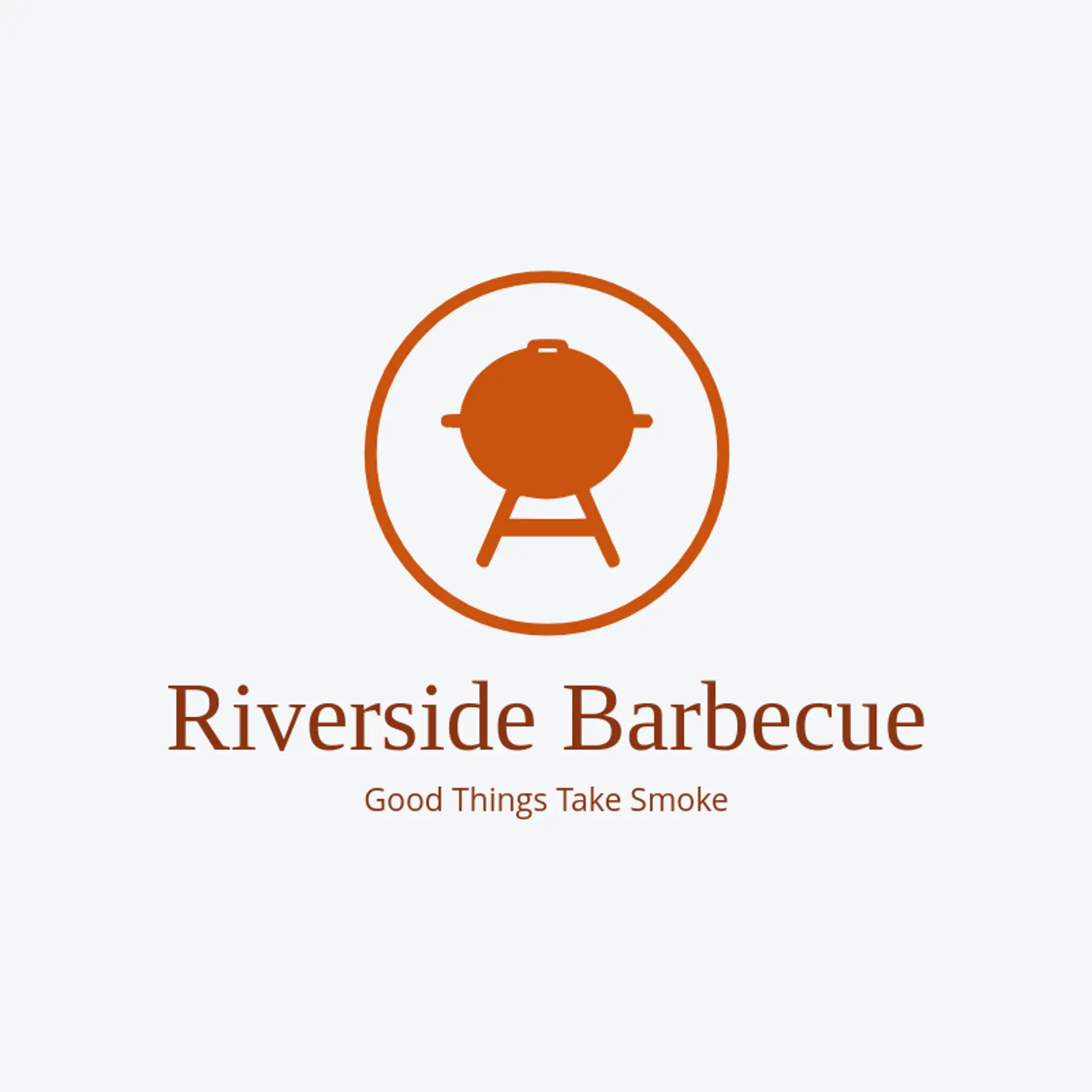 Riverside Barbecue logo for grill
