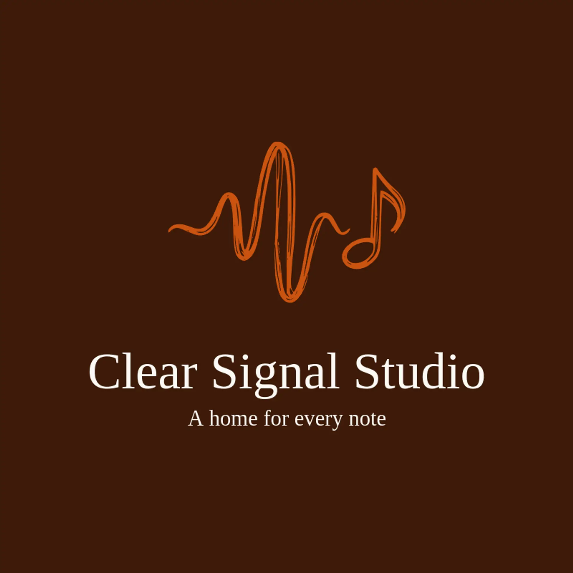 Clear Signal Studio logo for sound wave