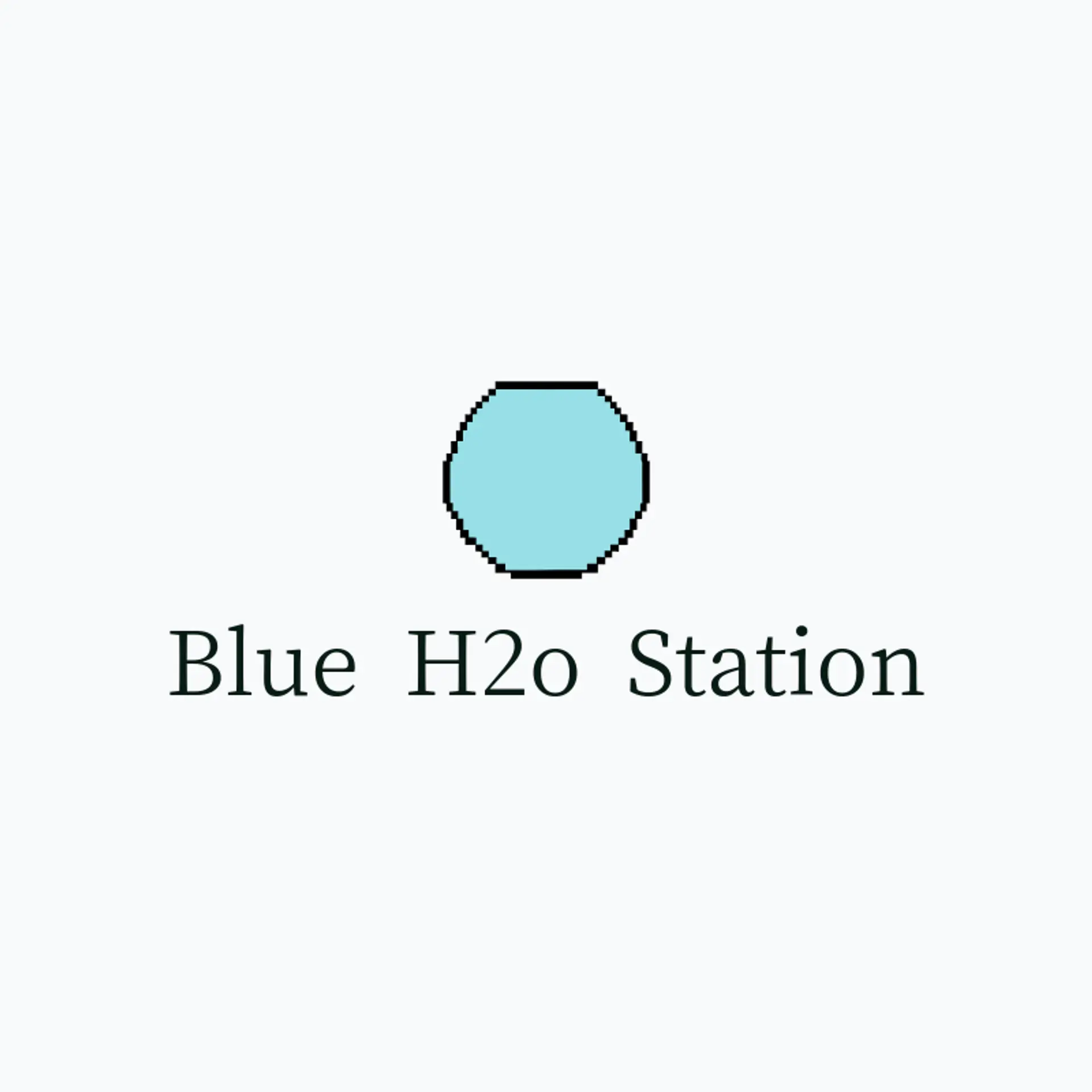 Blue H2O Station logo for water refilling station