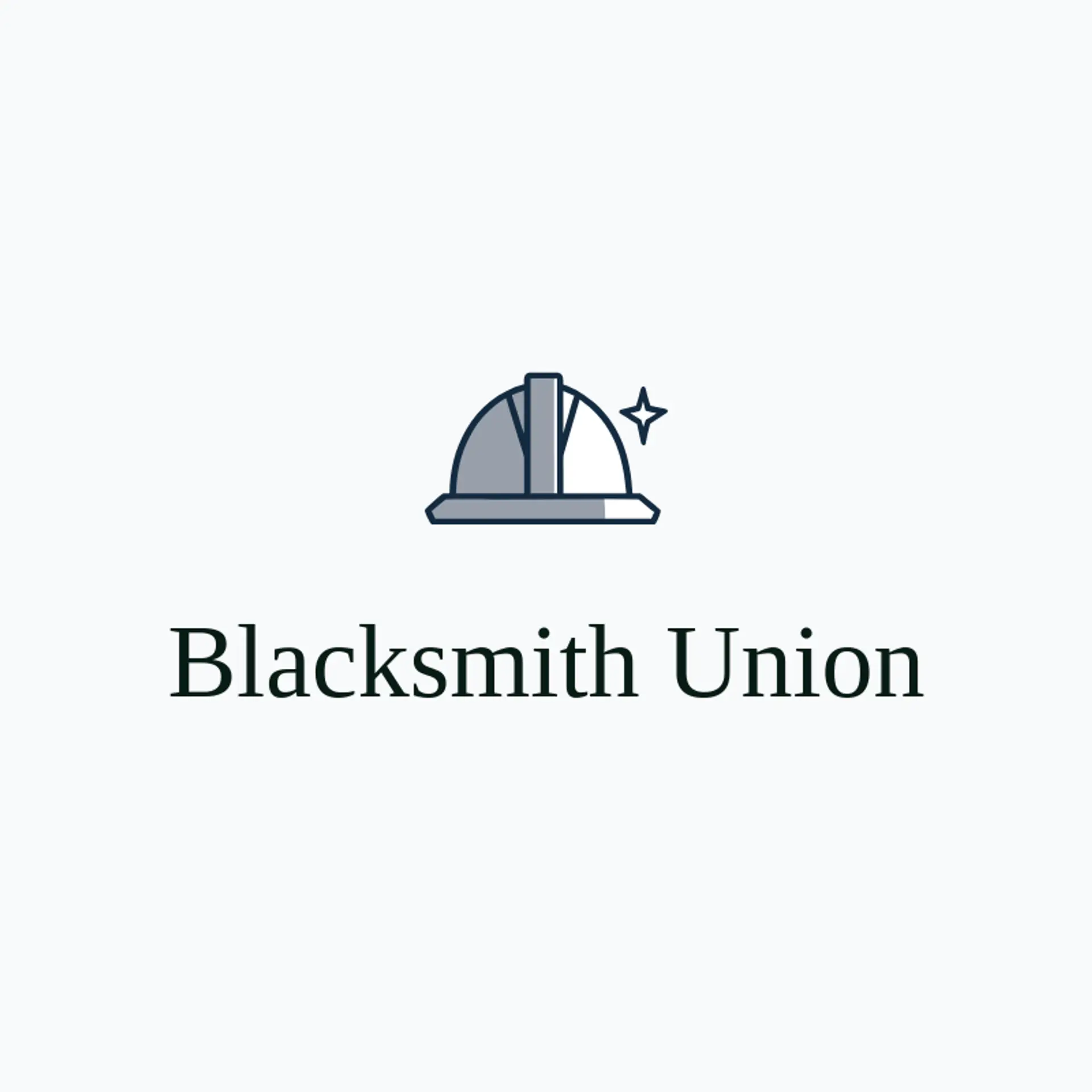 Blacksmith Union logo for metal