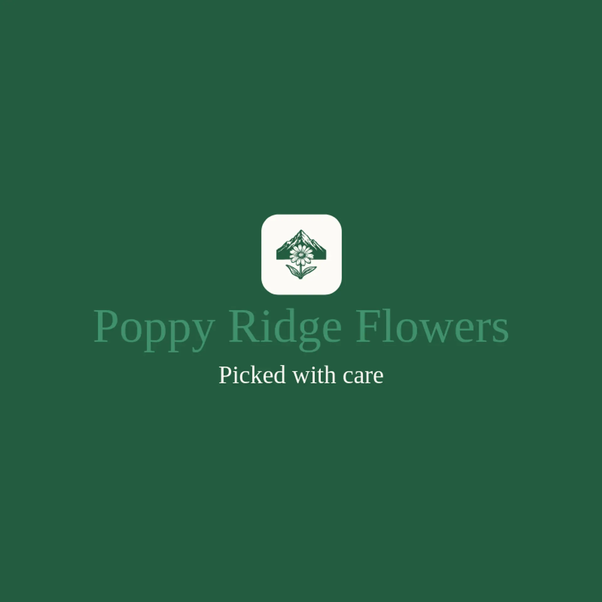 Poppy Ridge Flowers logo for wildflower
