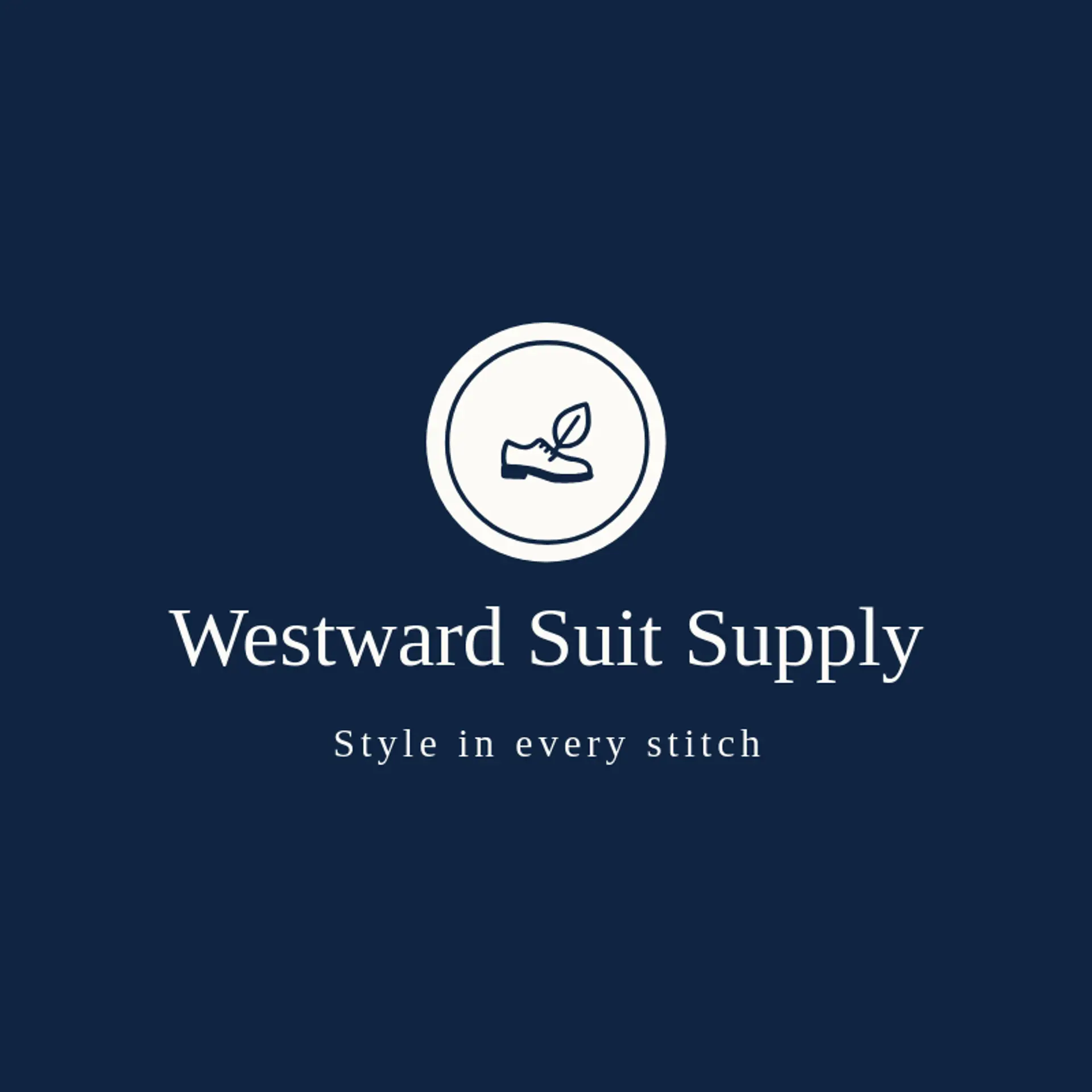 Westward Suit Supply logo for mens fashion