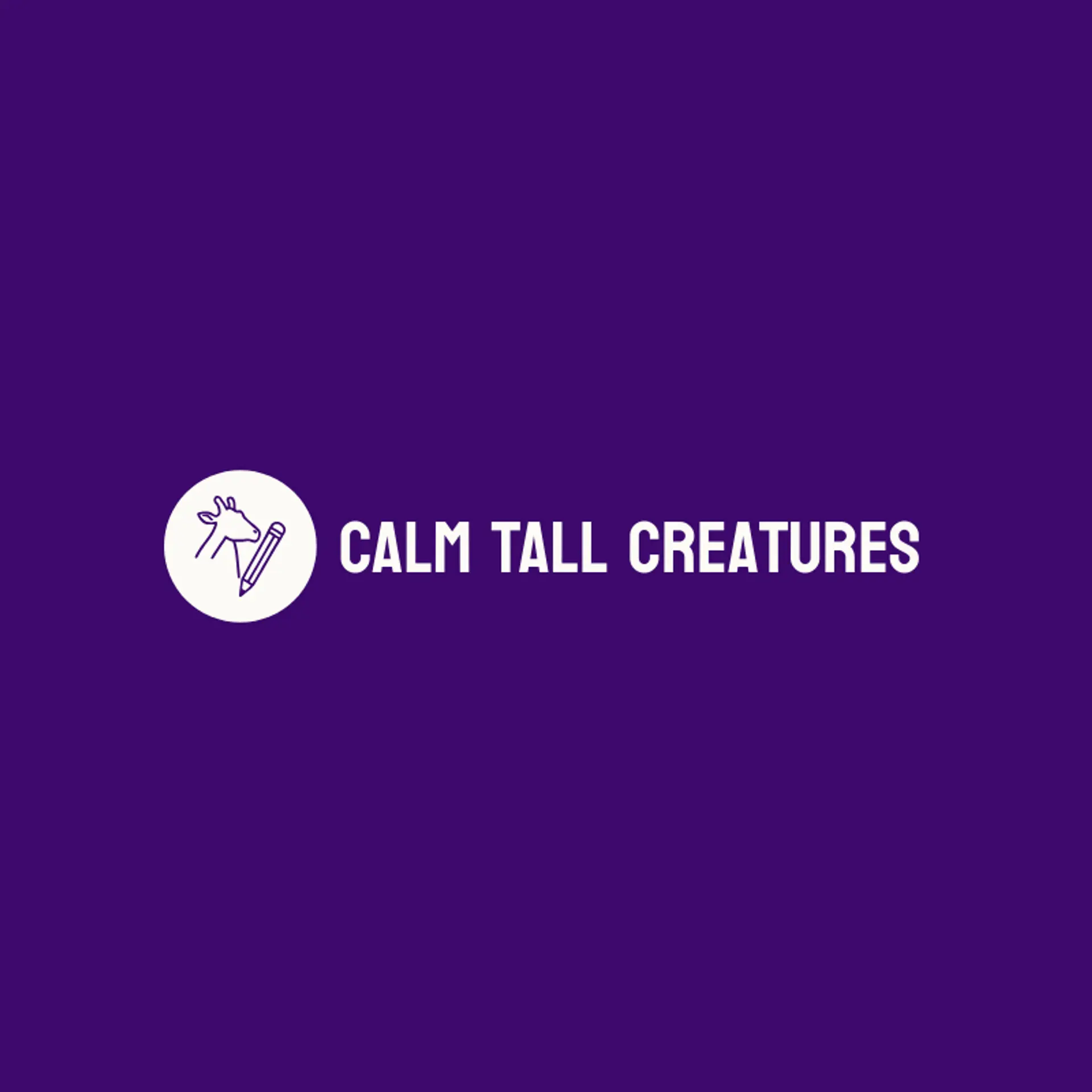 Calm Tall Creatures logo for giraffe