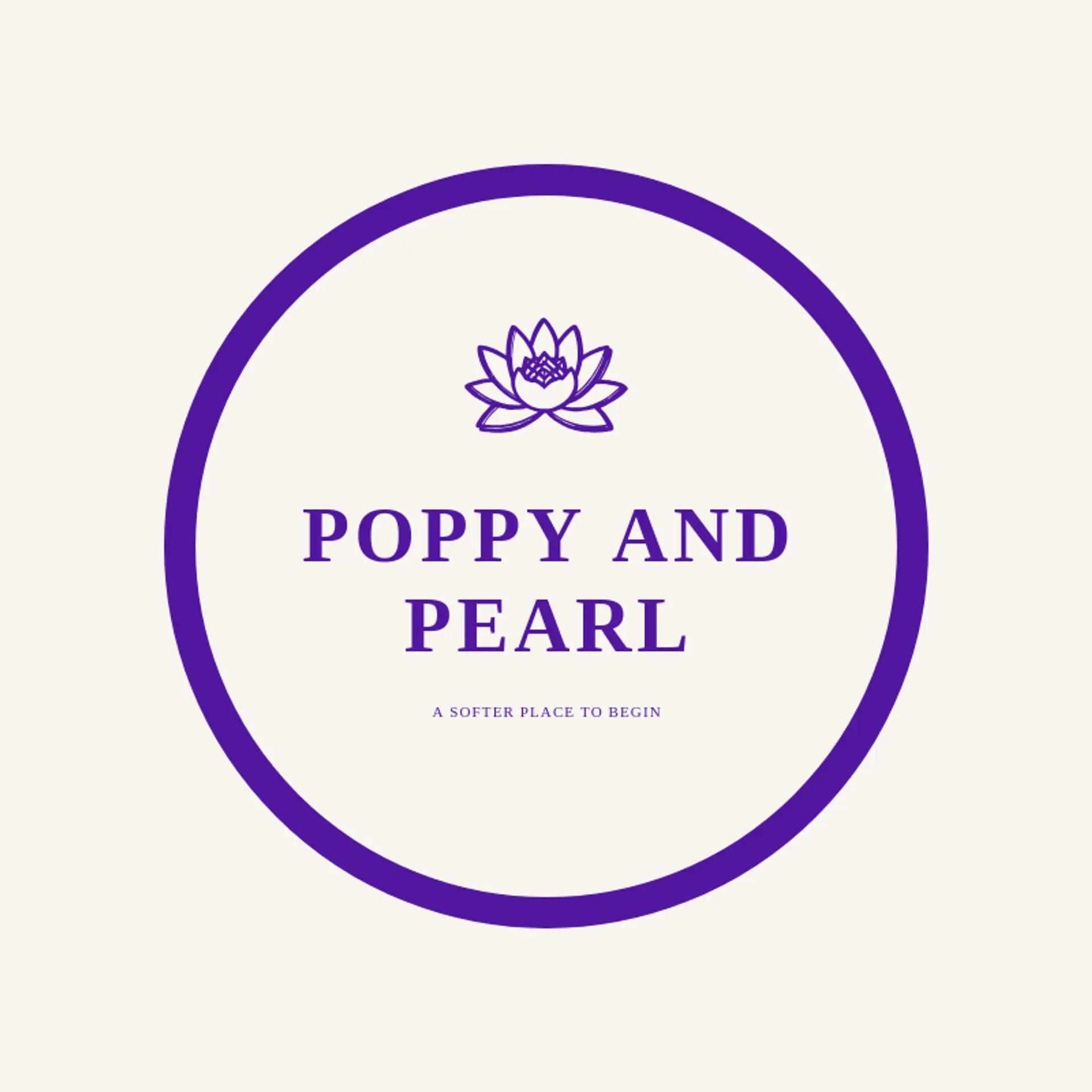 Poppy and Pearl logo for skincare