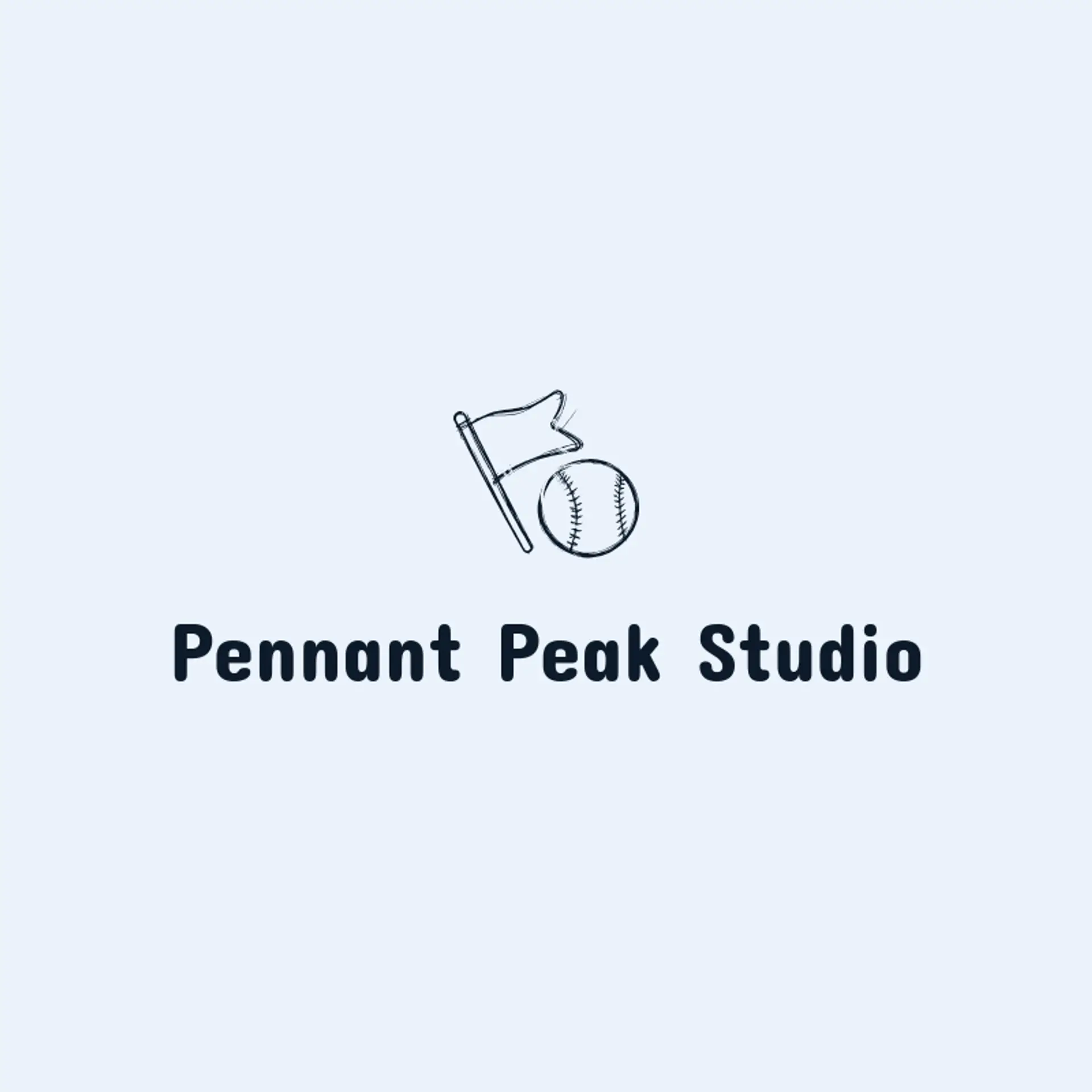 Pennant Peak Studio logo for baseball hat