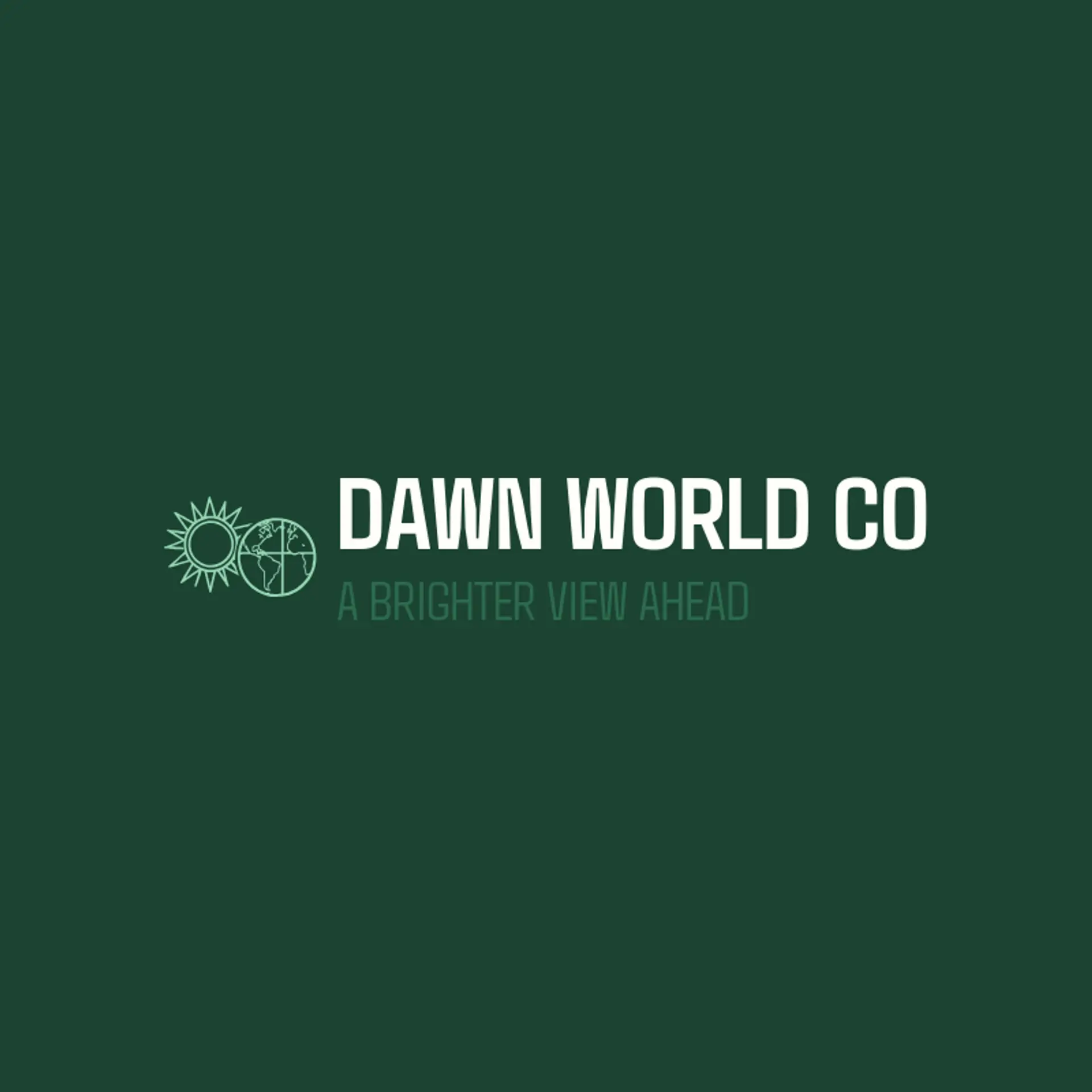 Dawn World Co logo for globe