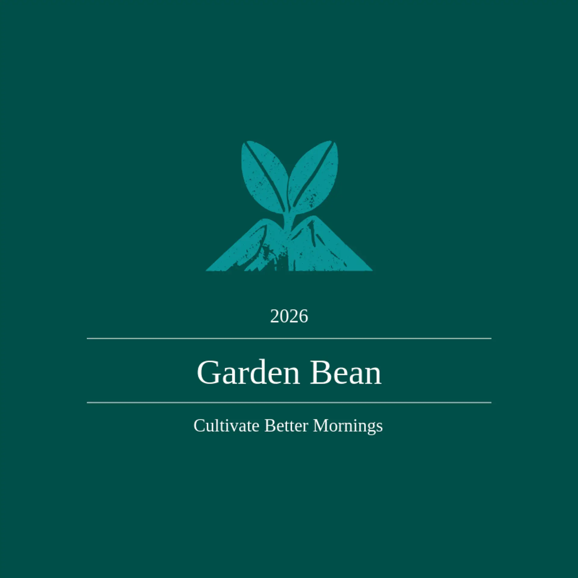 Garden Bean logo for coffee bean