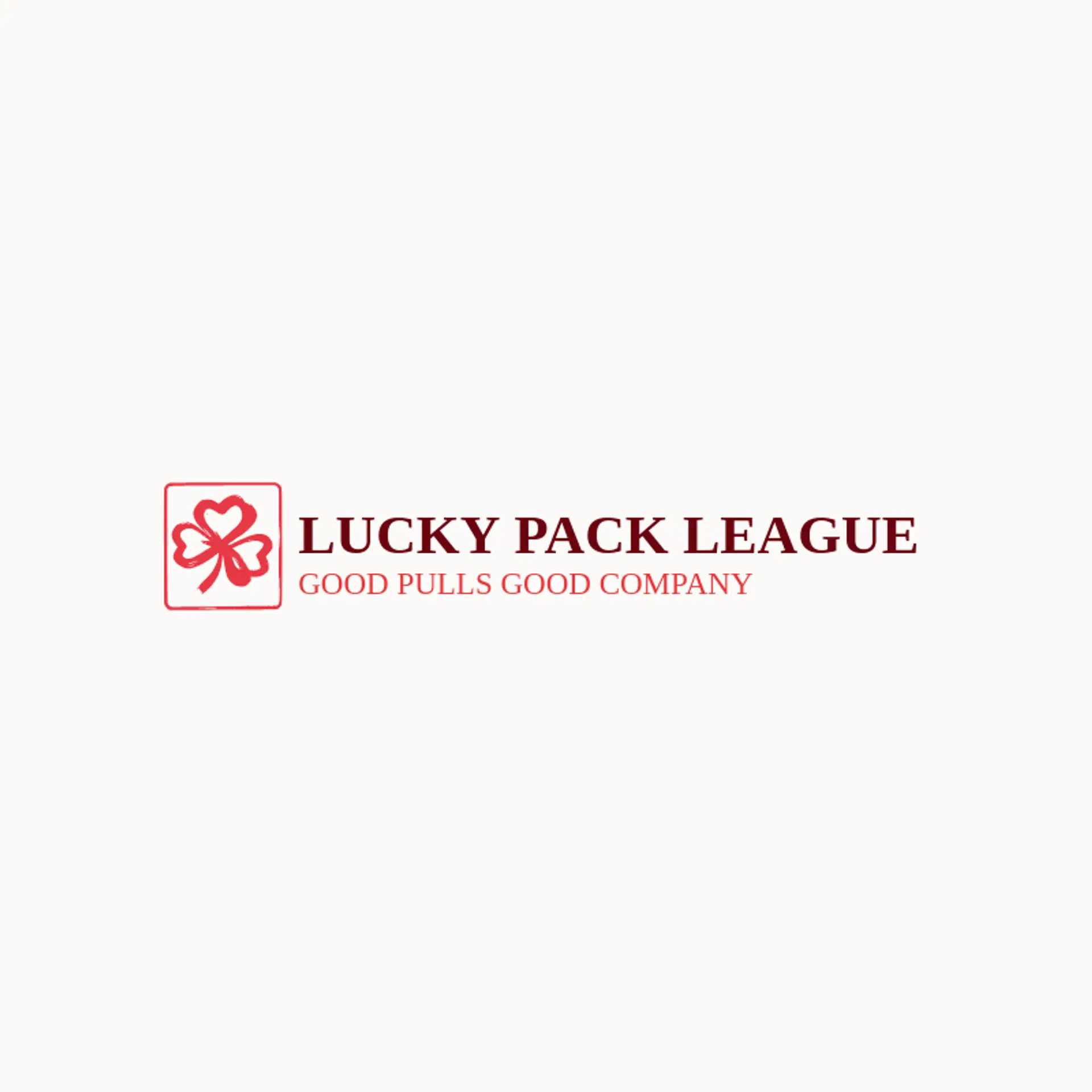 Lucky Pack League logo for trading card