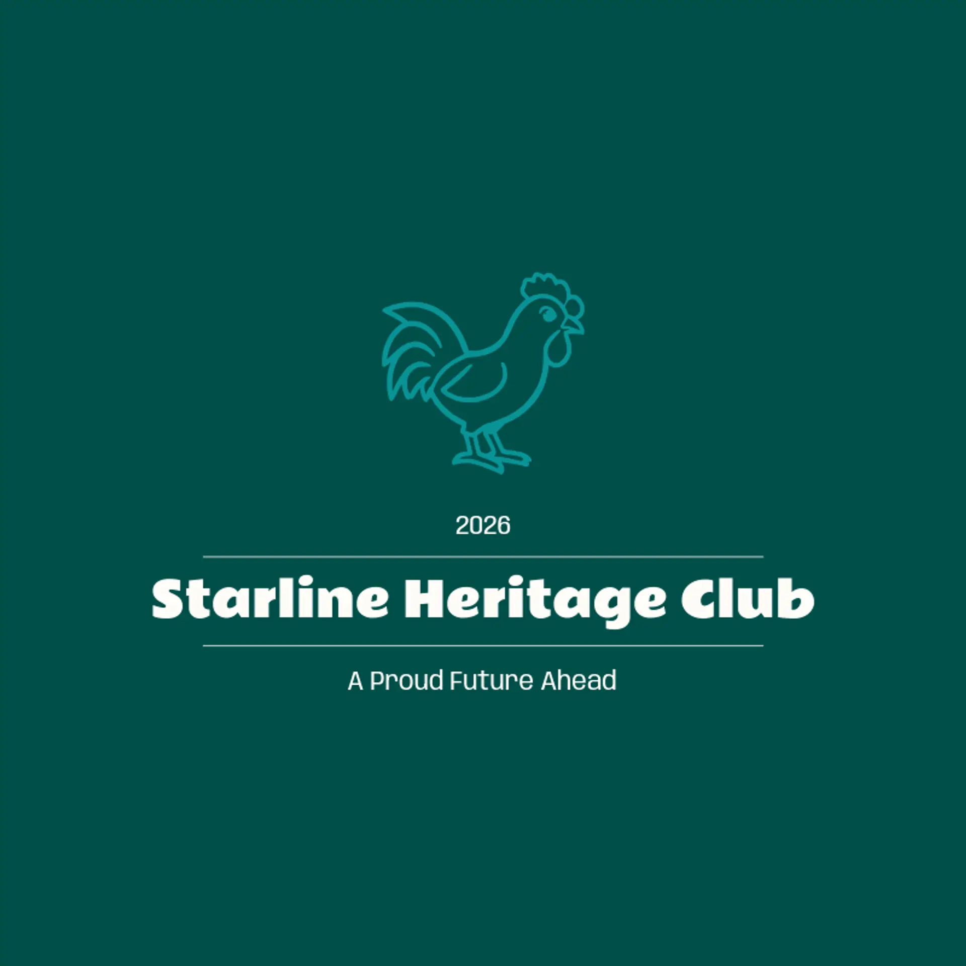 Starline Heritage Club logo for gamefowl