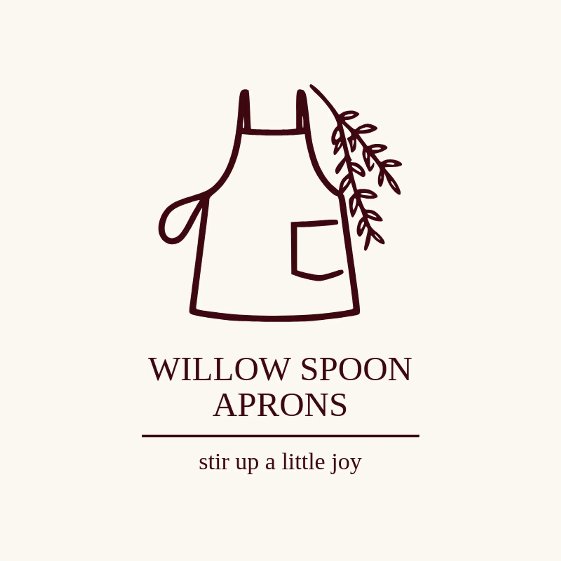Willow Spoon Aprons logo for apron