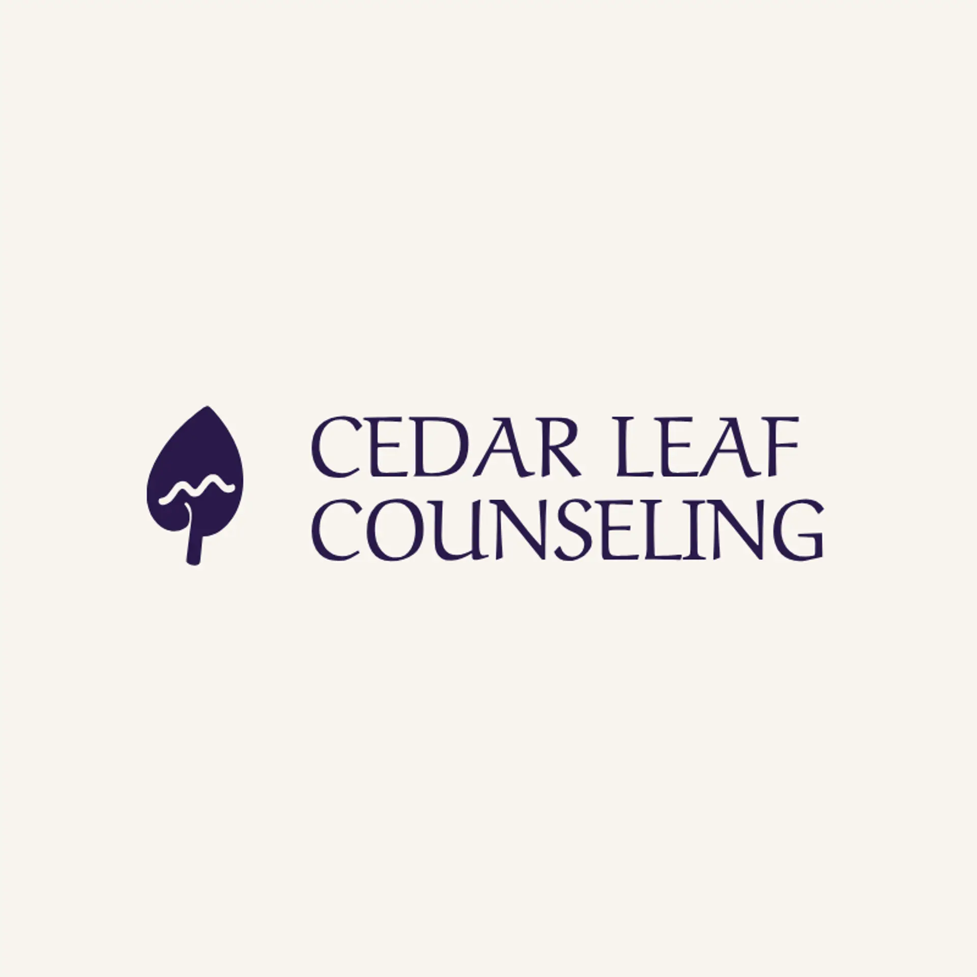 Cedar Leaf Counseling logo for mental health
