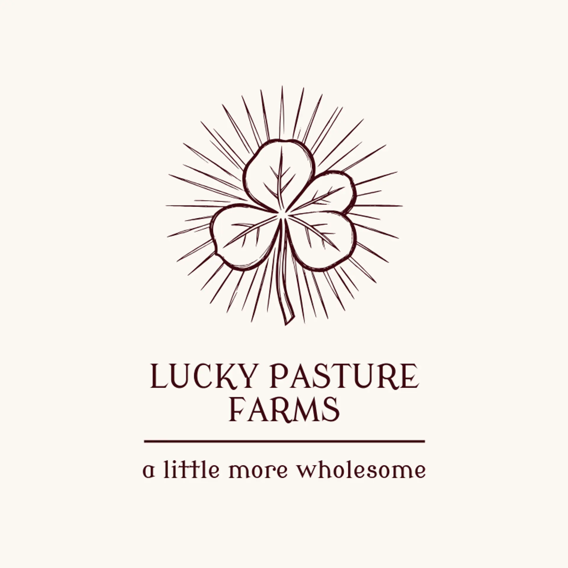 Lucky Pasture Farms logo for dairy farm
