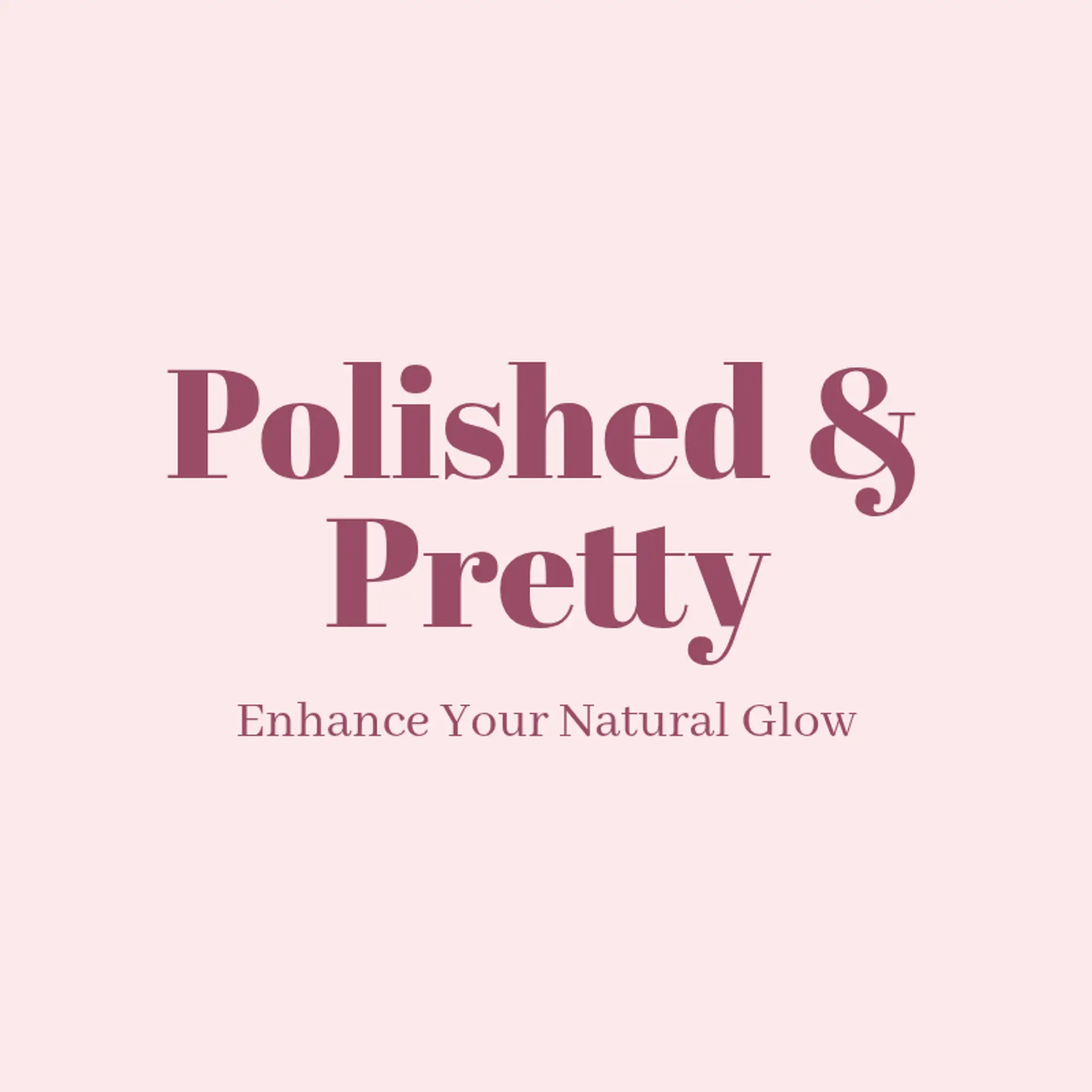 Polished & Pretty logo for beauty fashion