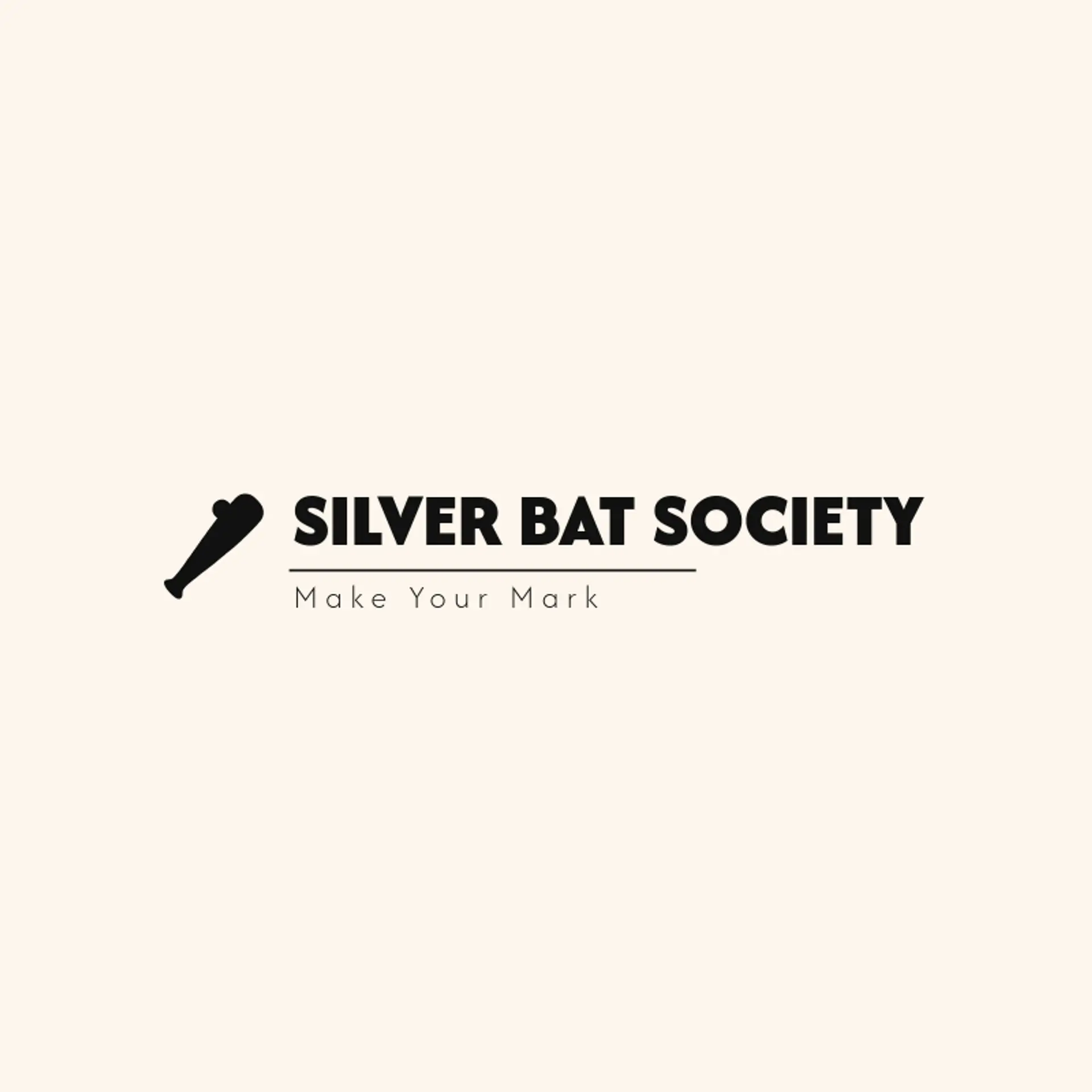 Silver Bat Society logo for softball