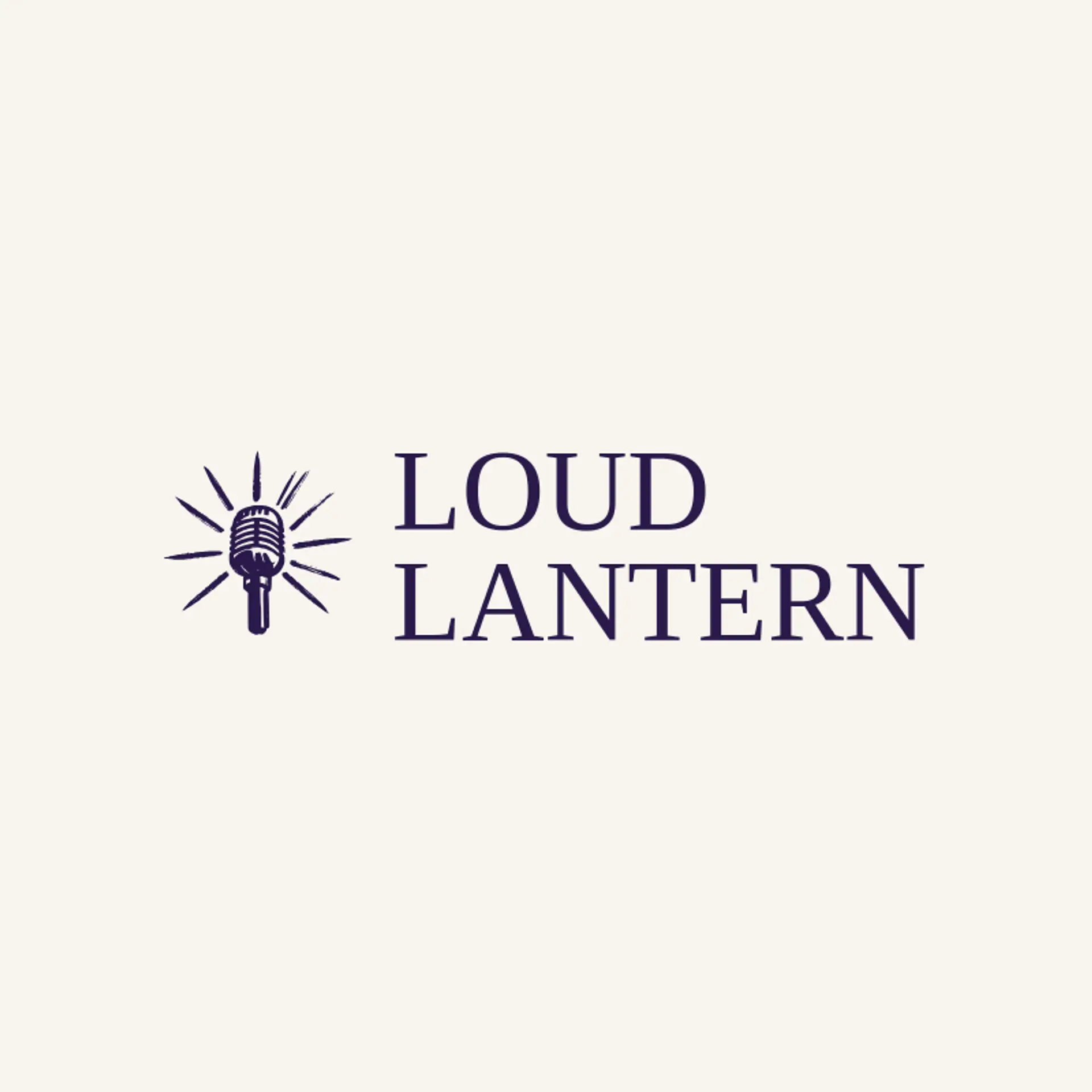 Loud Lantern logo for rock and roll