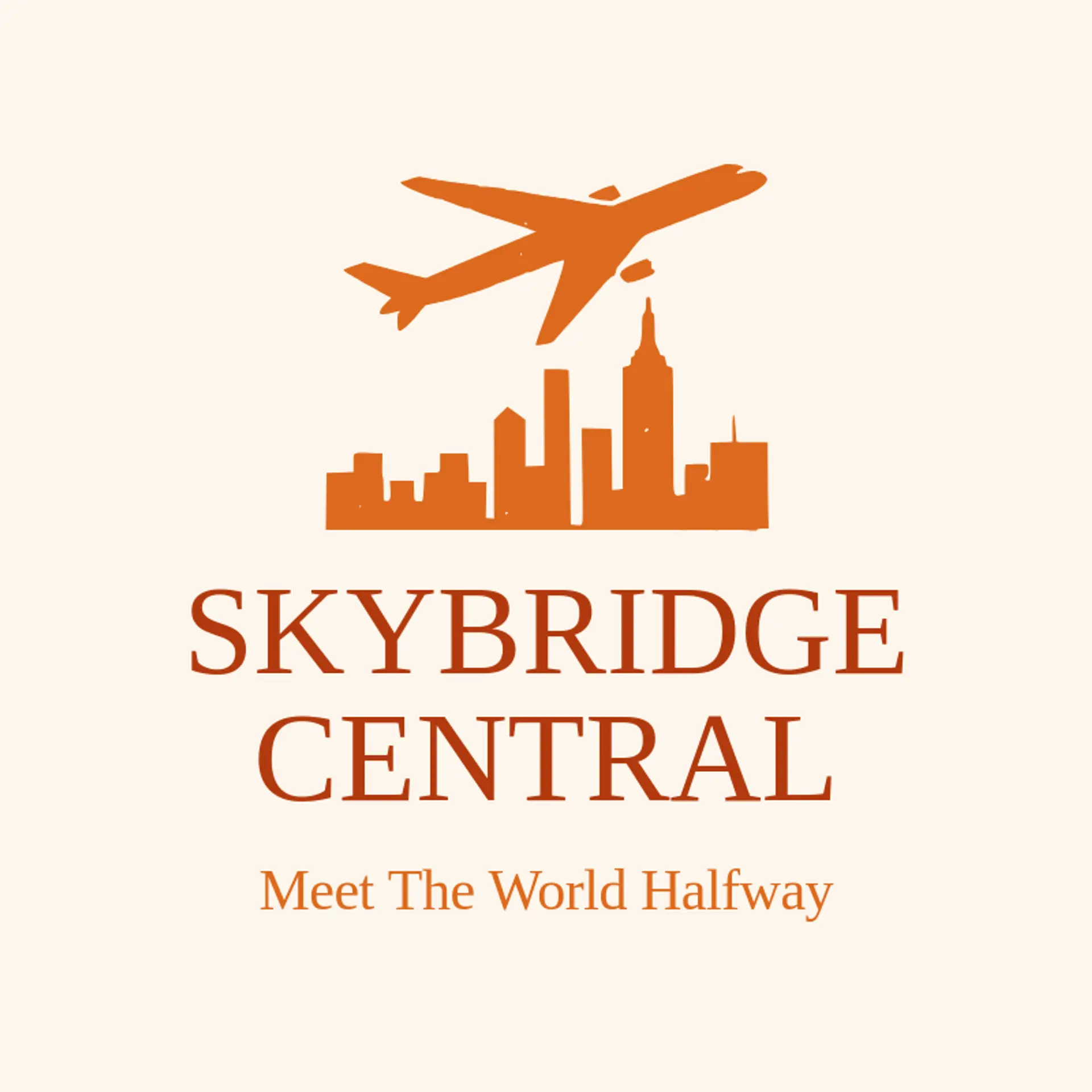Skybridge Central logo for airport