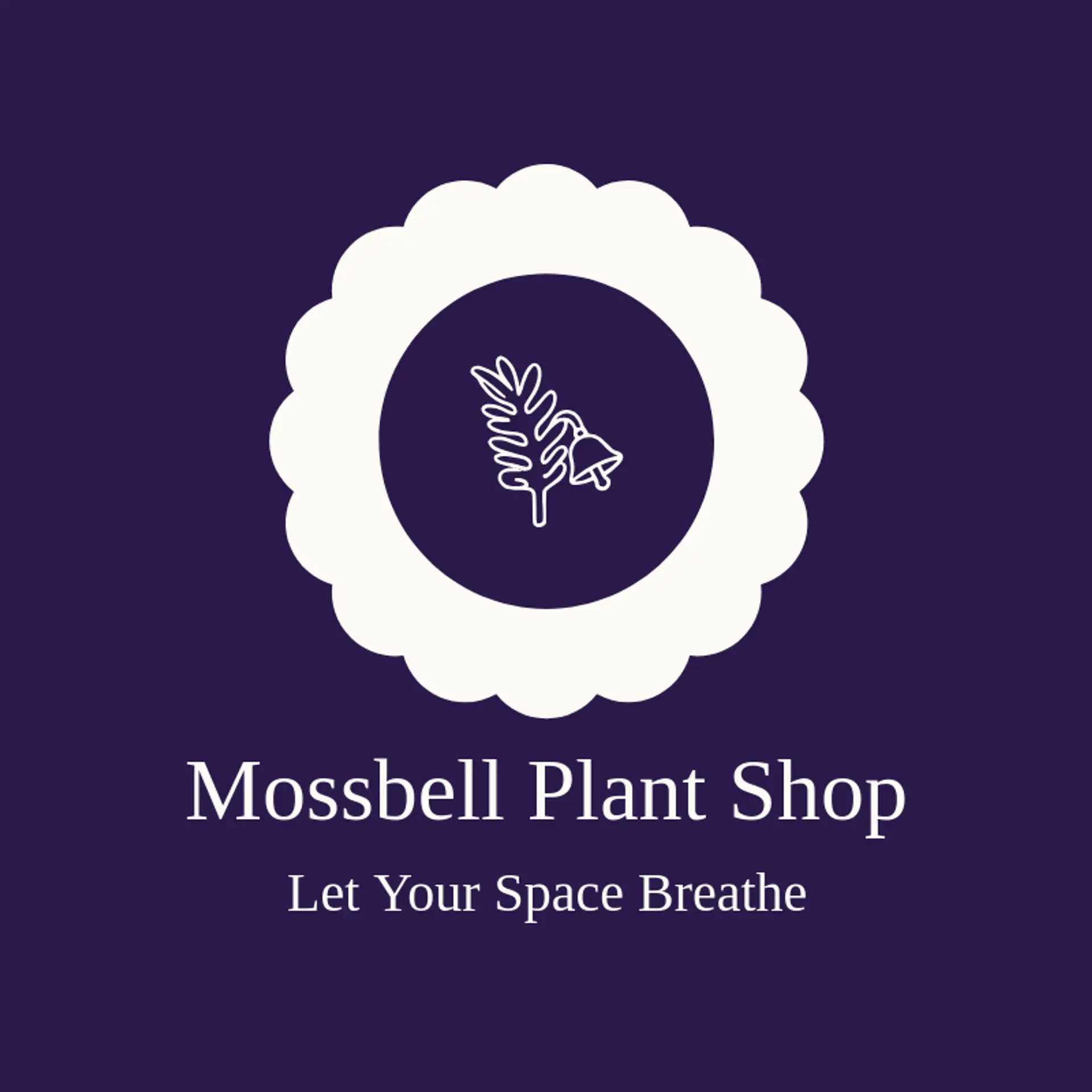 Mossbell Plant Shop logo for fern