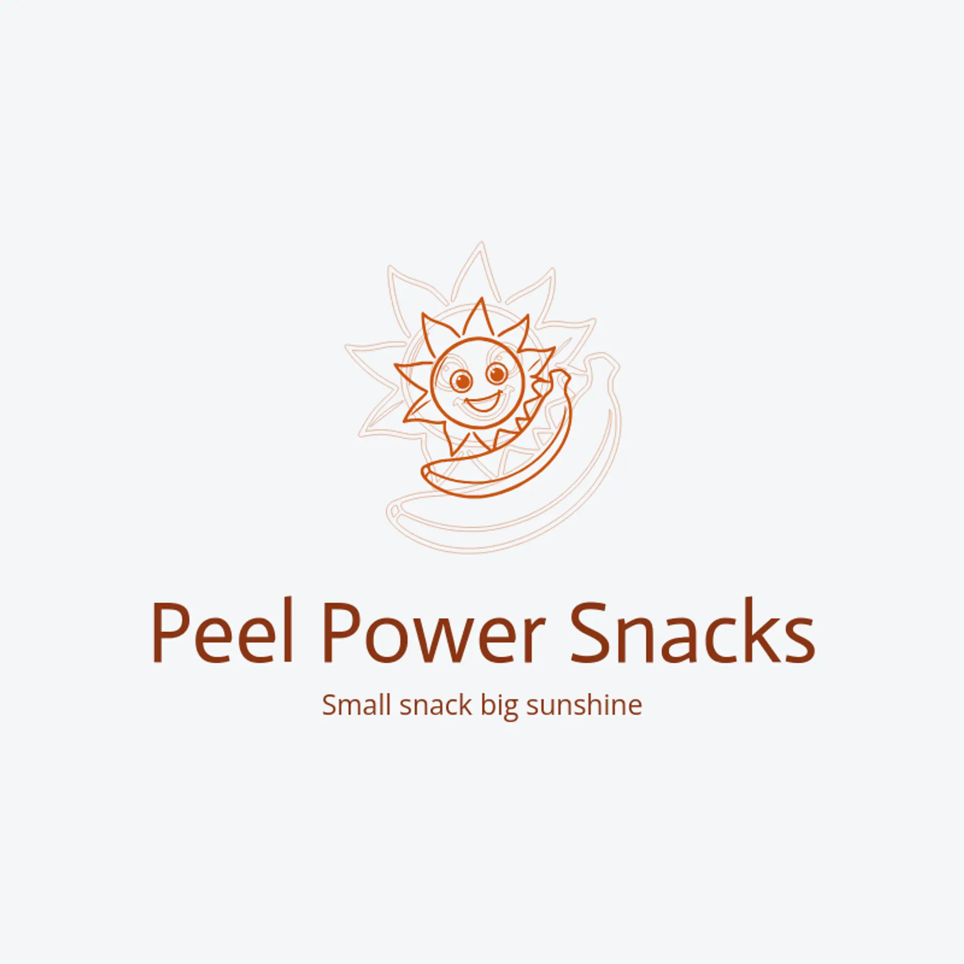 Peel Power Snacks logo for banana